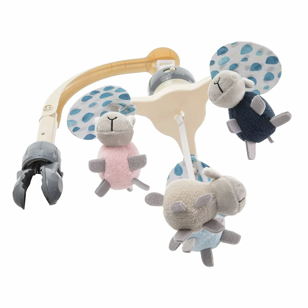MoMi KIKI Carrousel mobile pour bébé 4 jouets sensoriels 5 mélodies bruit blanc 0-5 mois
