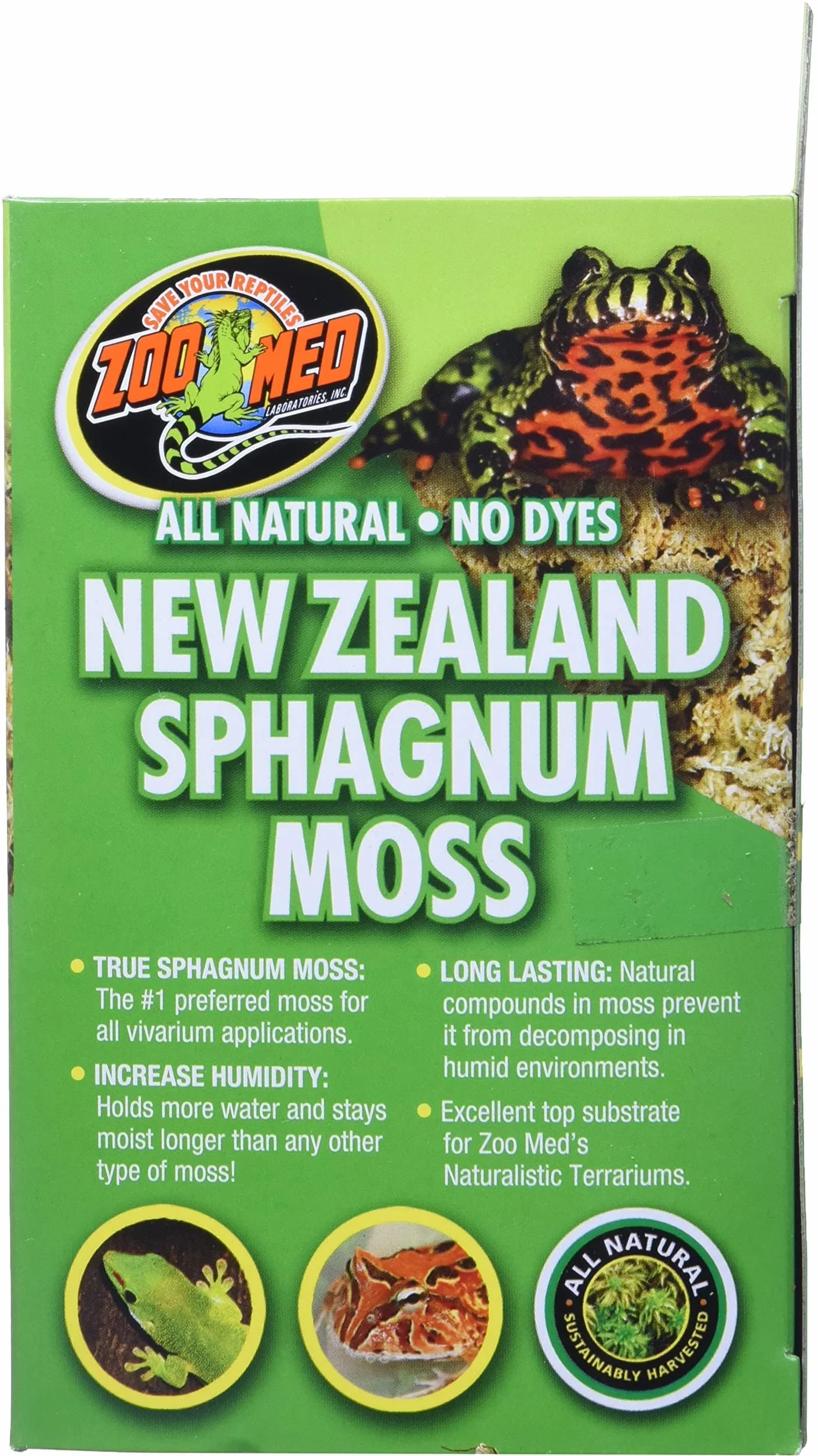 Zoo Med Mousse Sphaigne Reptile Amphibien 1,31 L
