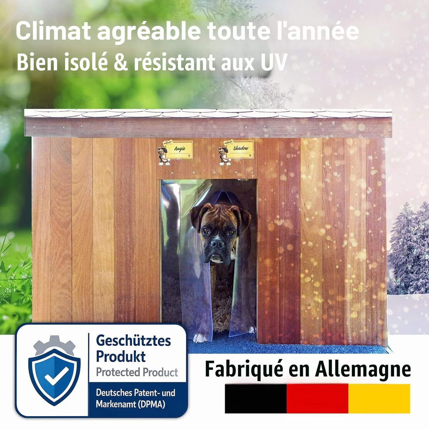 Zettl GmbH Rideau à lamelles en PVC pour Petits Animaux LxH 40x60cm