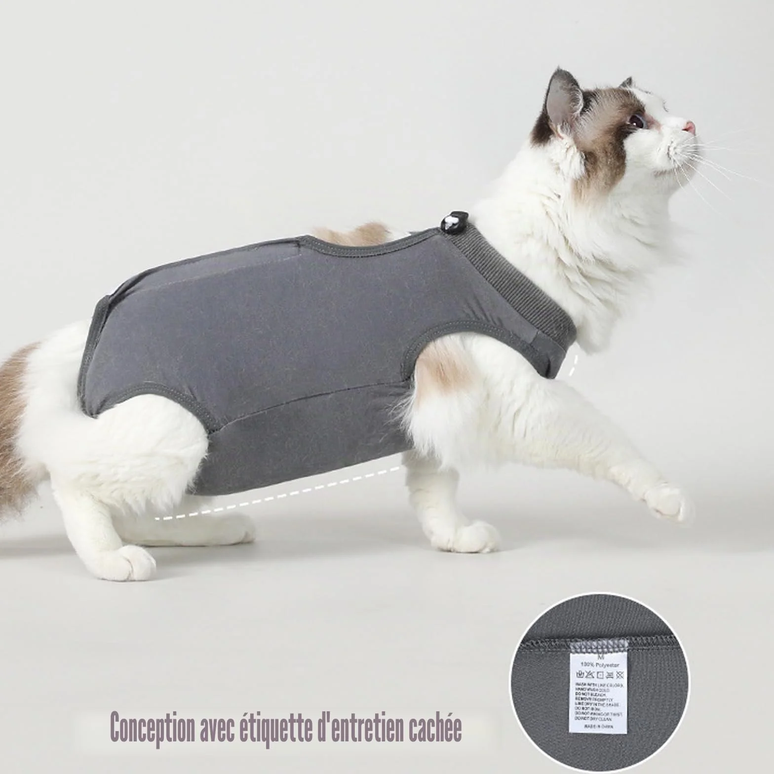 Combinaison de Récupération pour Chat Après Stérilisation Gilet 2 PCS Body Post Opératoire