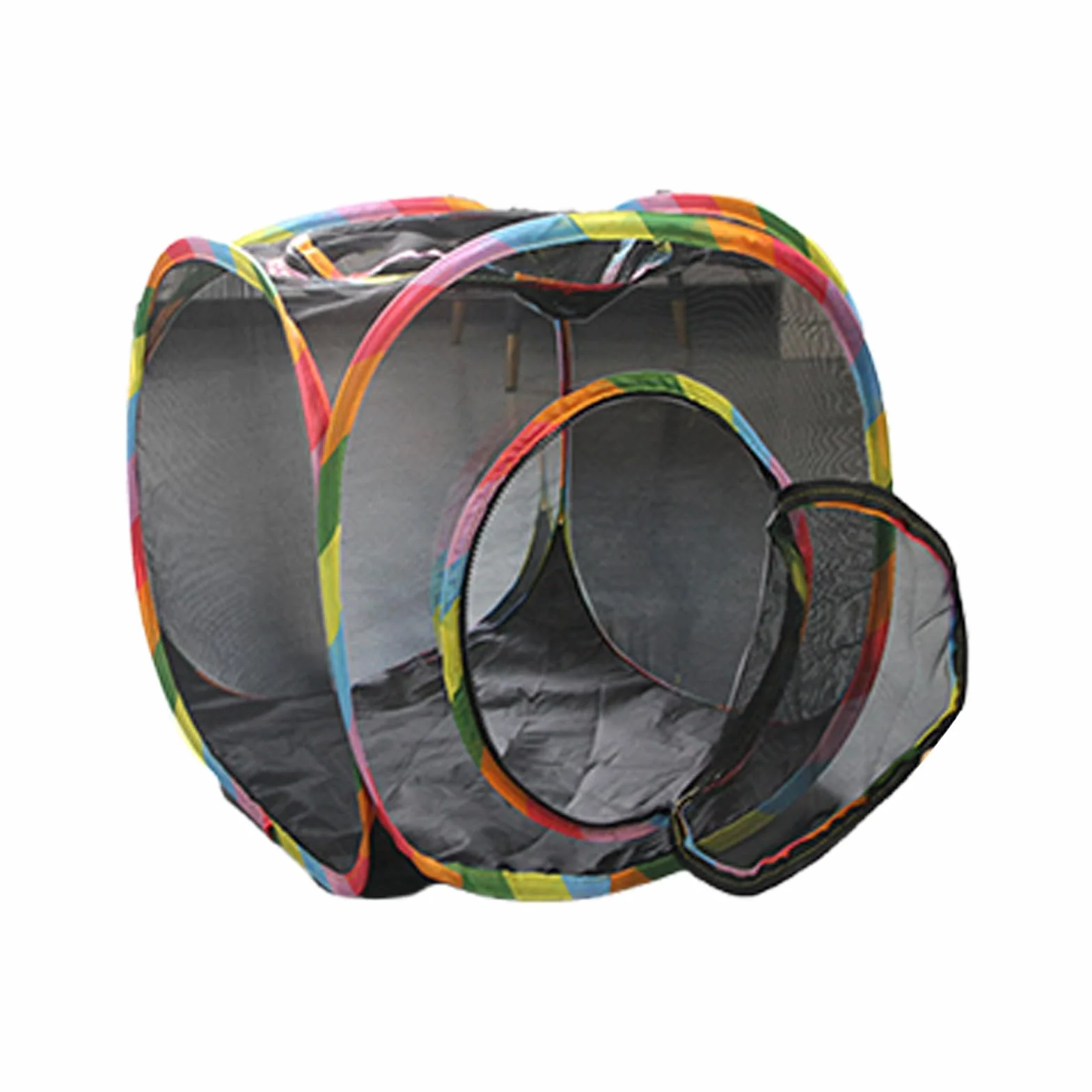 Tente cube de jeu pour chat extérieur pliable en maille respirante