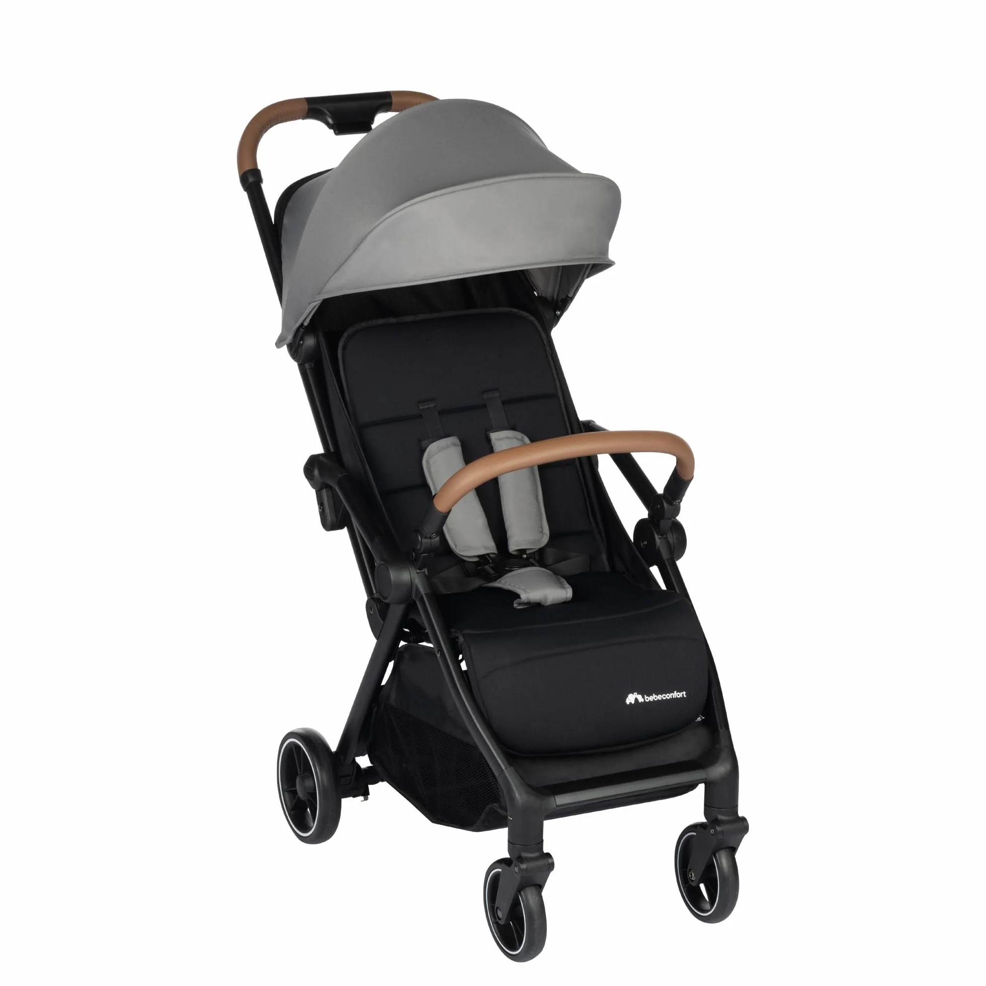 Bebeconfort Sunlite poussette canne compacte 0-4 ans 22 kg légère 7,2 kg 3 positions inclinaison inclinable d'une main grand panier Tinted Grey