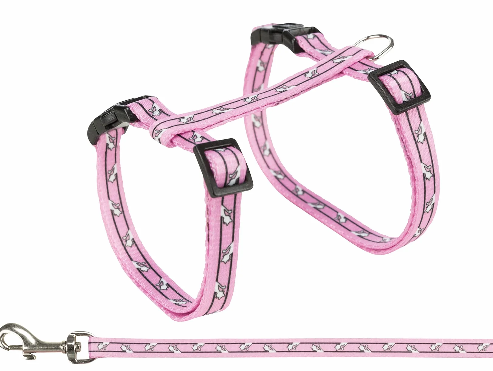TRIXIE Harnais pour chats avec laisse 27-45 cm 1,20 m sangle réglable fermetures à cliquet