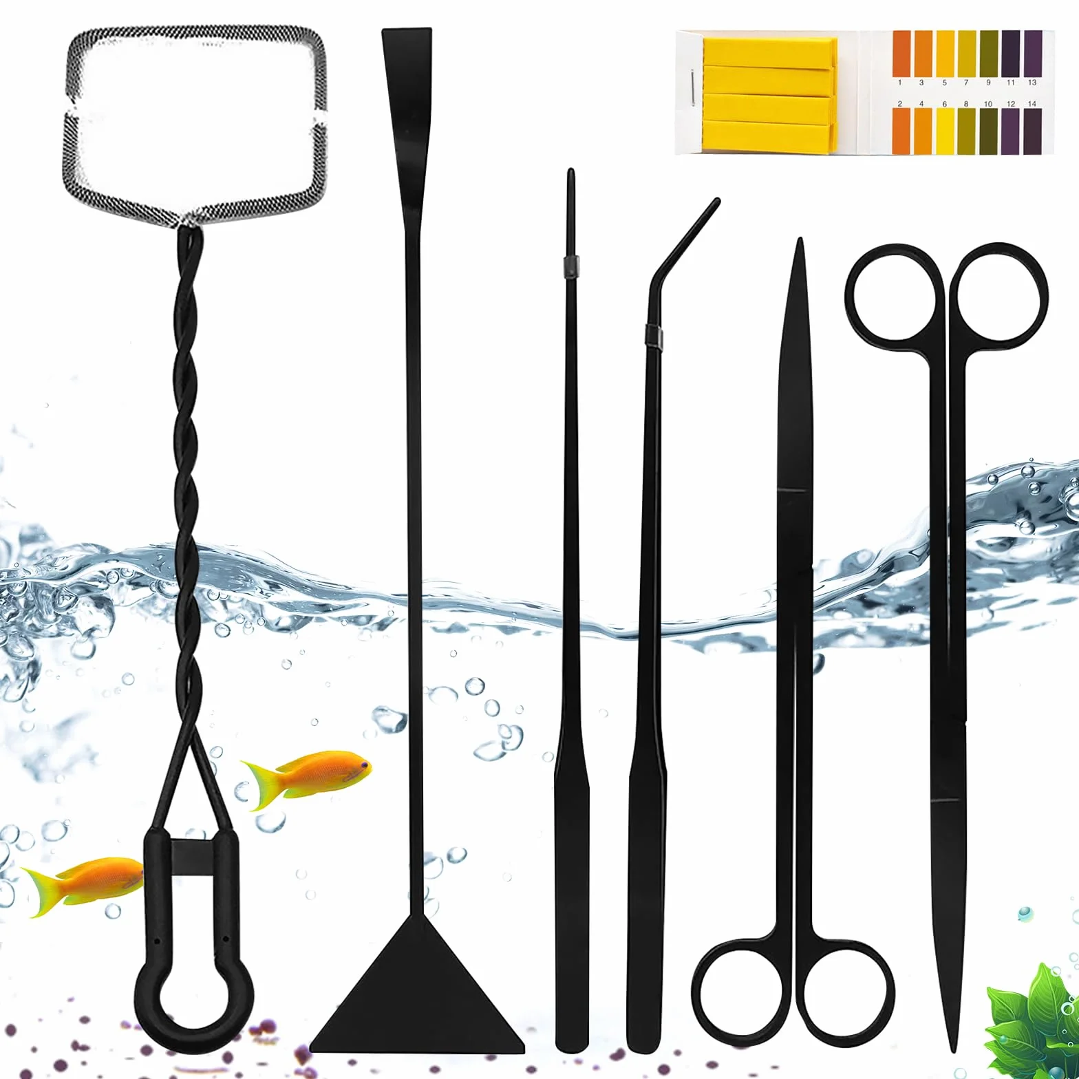 Aquarium Aquascaping Kit 6 Pièces Acier Inoxydable Outils Plante Aquatique