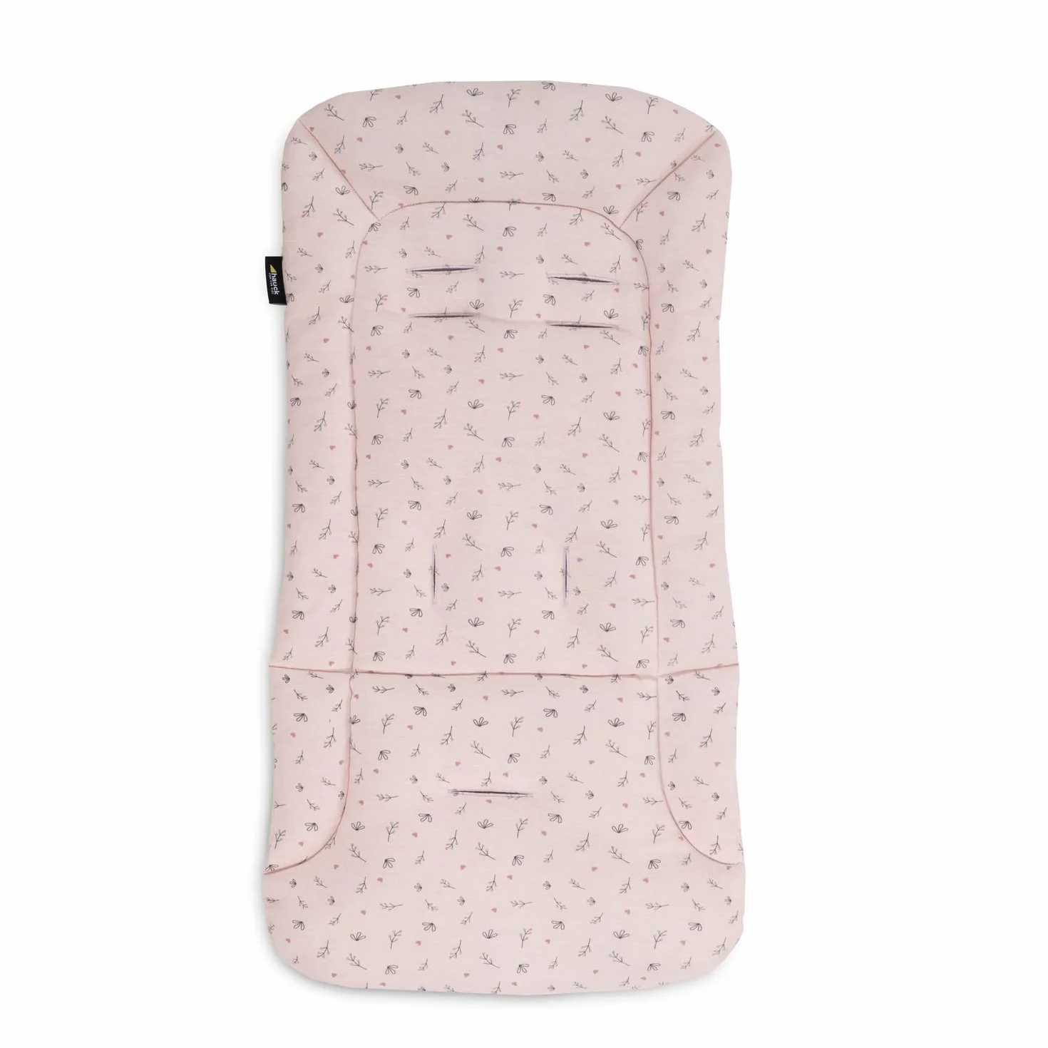 Hauck Coussin Poussette Universelle Coton Respirant Fleurs Rose