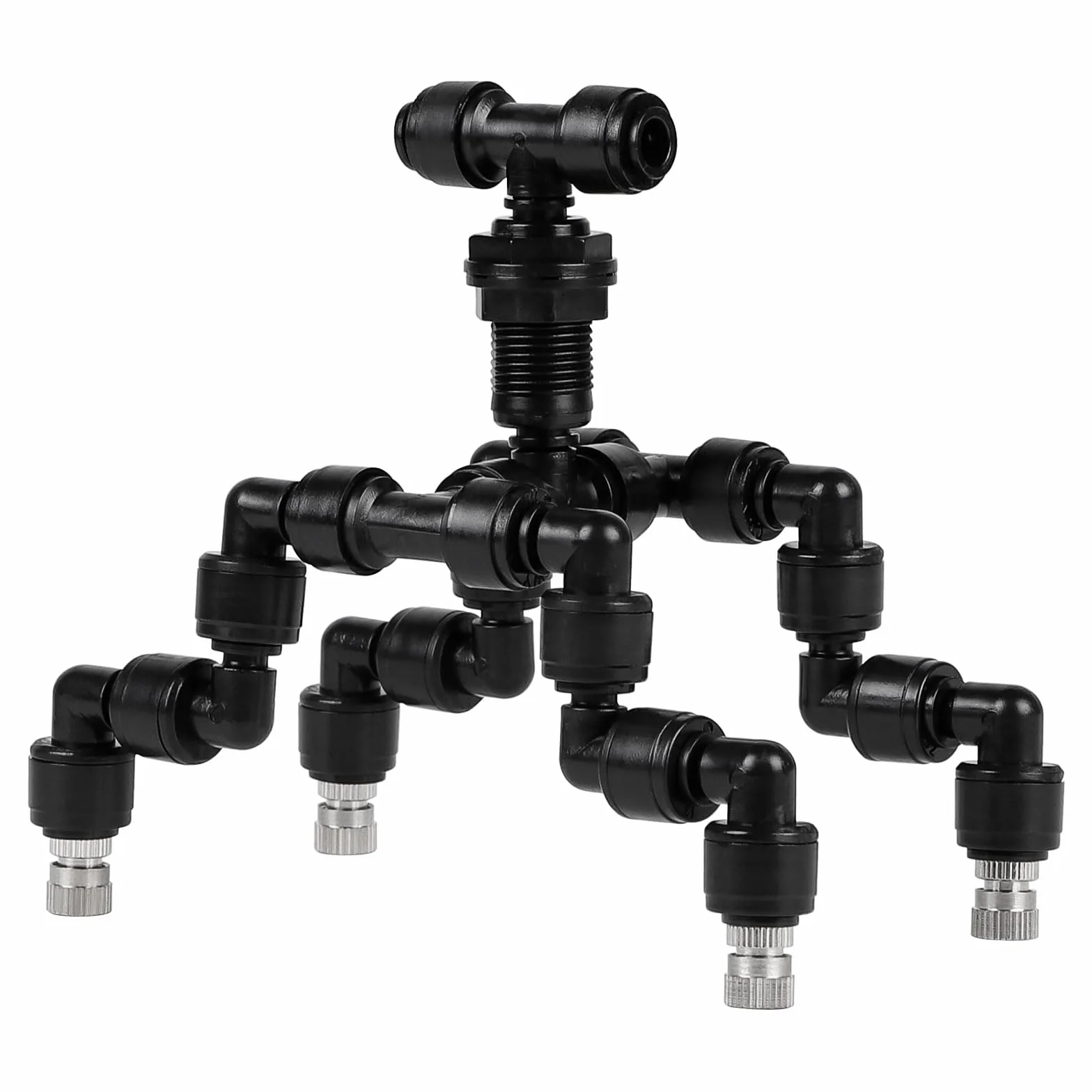 SWAWIS Brumisateur Terrarium Reptiles 360° Réglable Buse Quatre Têtes