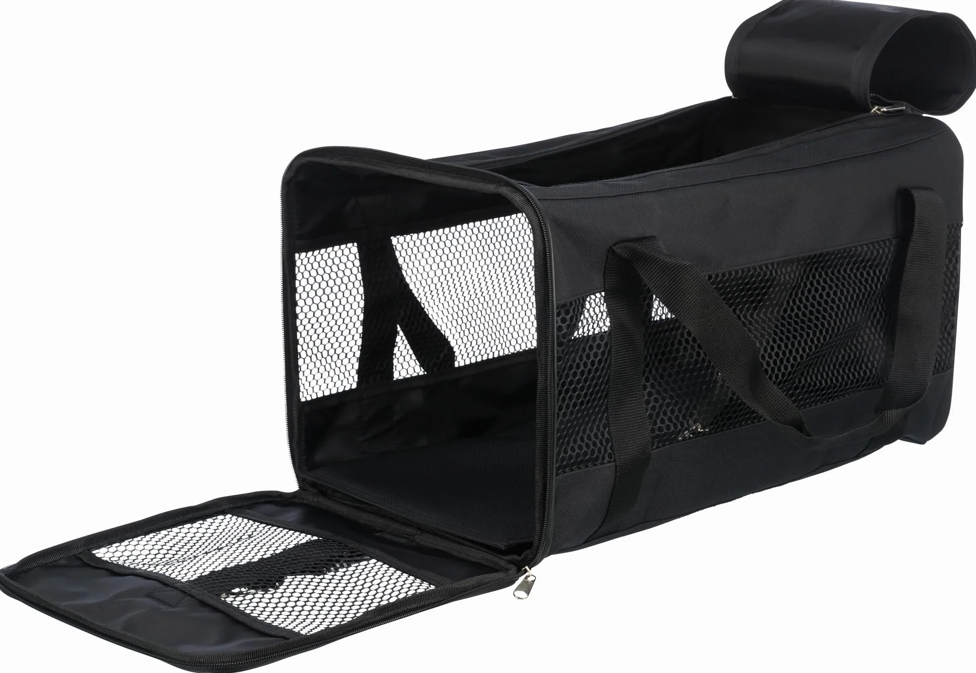 TRIXIE Sac à bandoulière et de transport Ryan 30 x 30 x 54 cm noir pour chien chat