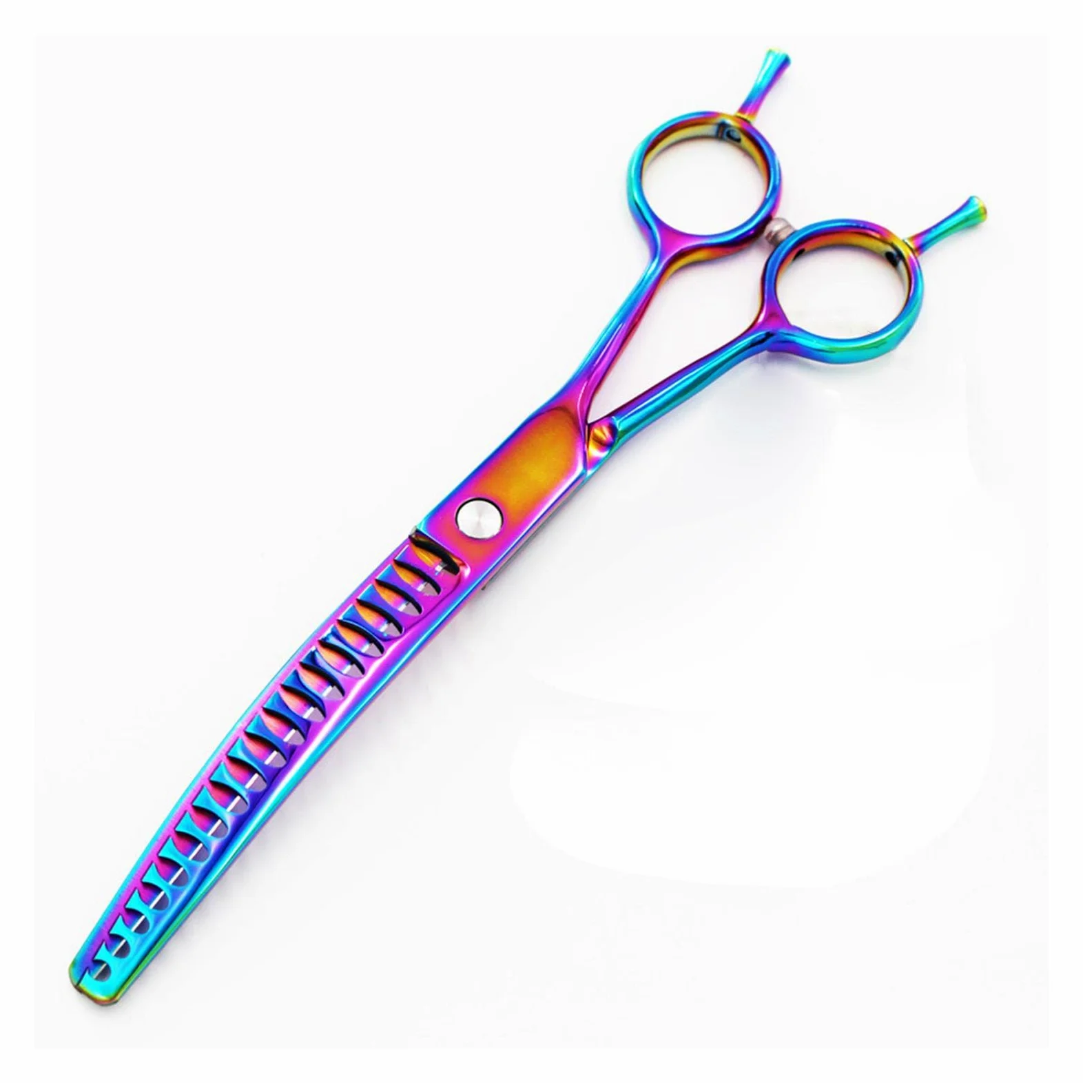 Ciseaux Courbés Effilage Animaux de Compagnie Ciseaux Minceur Cheveux Métal Outil Toilettage Acier Inoxydable Poignée Ergonomique Convient P, 6,5 Pouces