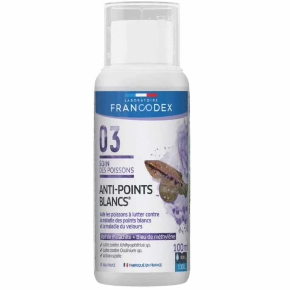 Francodex Traitement Anti-Point Blanc 100 ML pour Poissons