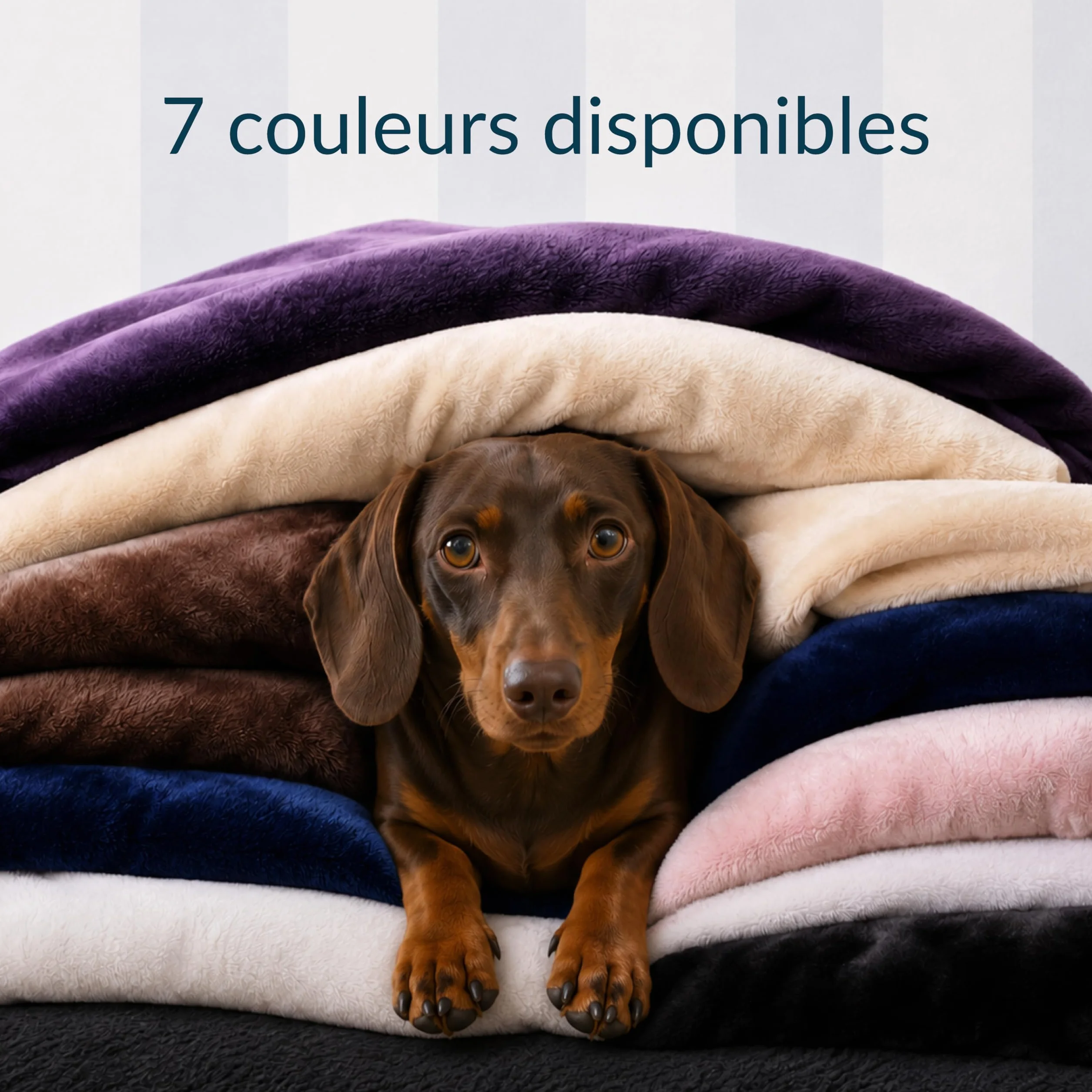 Twinzen Plaid Imperméable Chien 80x100 cm Gris Foncé - Couverture Imperméable pour Canapé et Lit Chien en Polaire Sherpa - Lavable