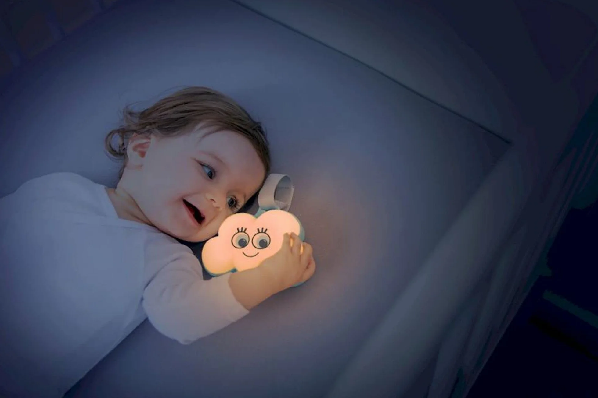 Badabulle Veilleuse Bébé Musicale Lumineuse Nuage Ultra Nomade Lumière Douce 15 Berceuses Bruits Blancs Arrêt Automatique 30min