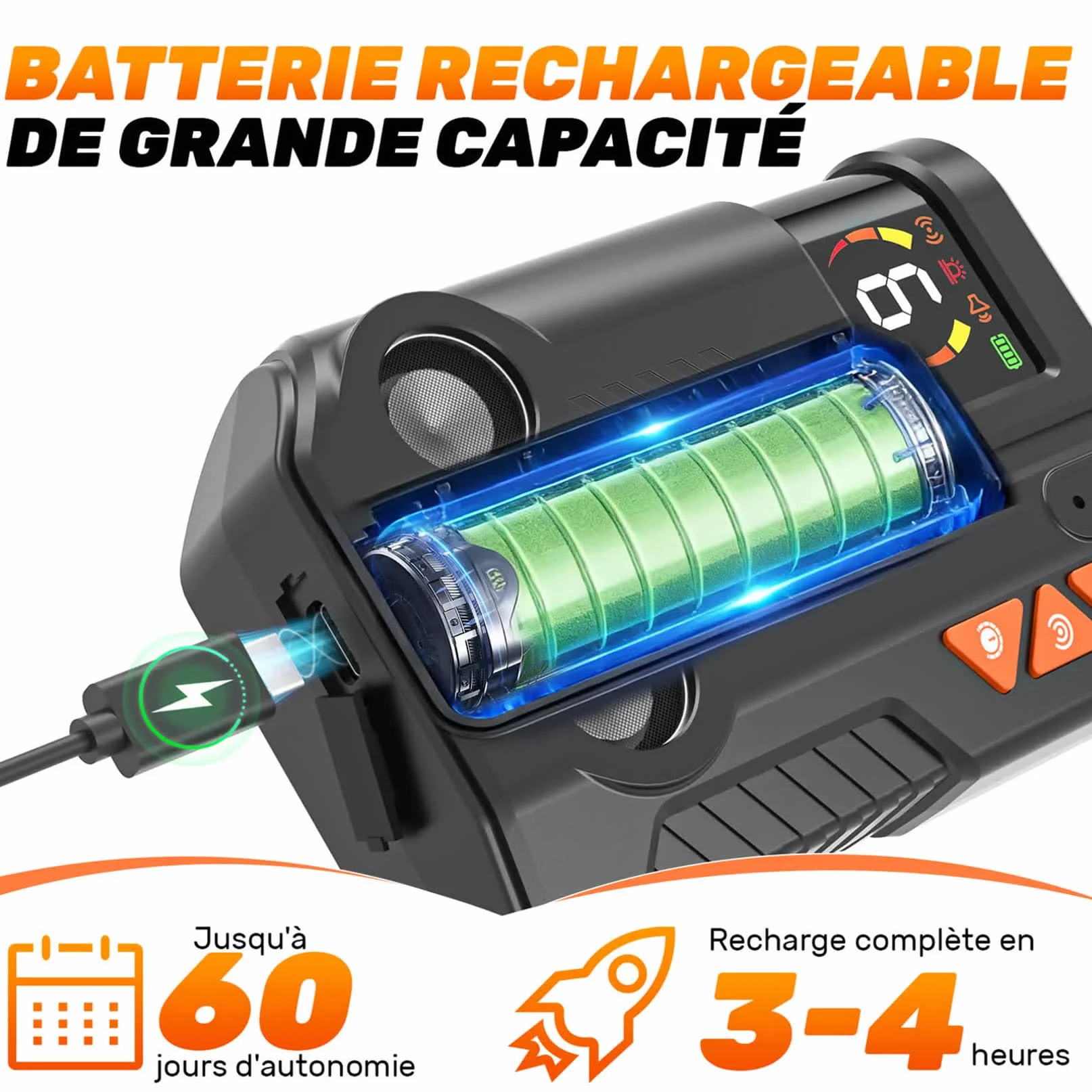 Anti Aboiement Chien Ultrason Puissant AI 2 Émetteur 6 Sensibilités 3 Intensités IPX6 Rechargeable
