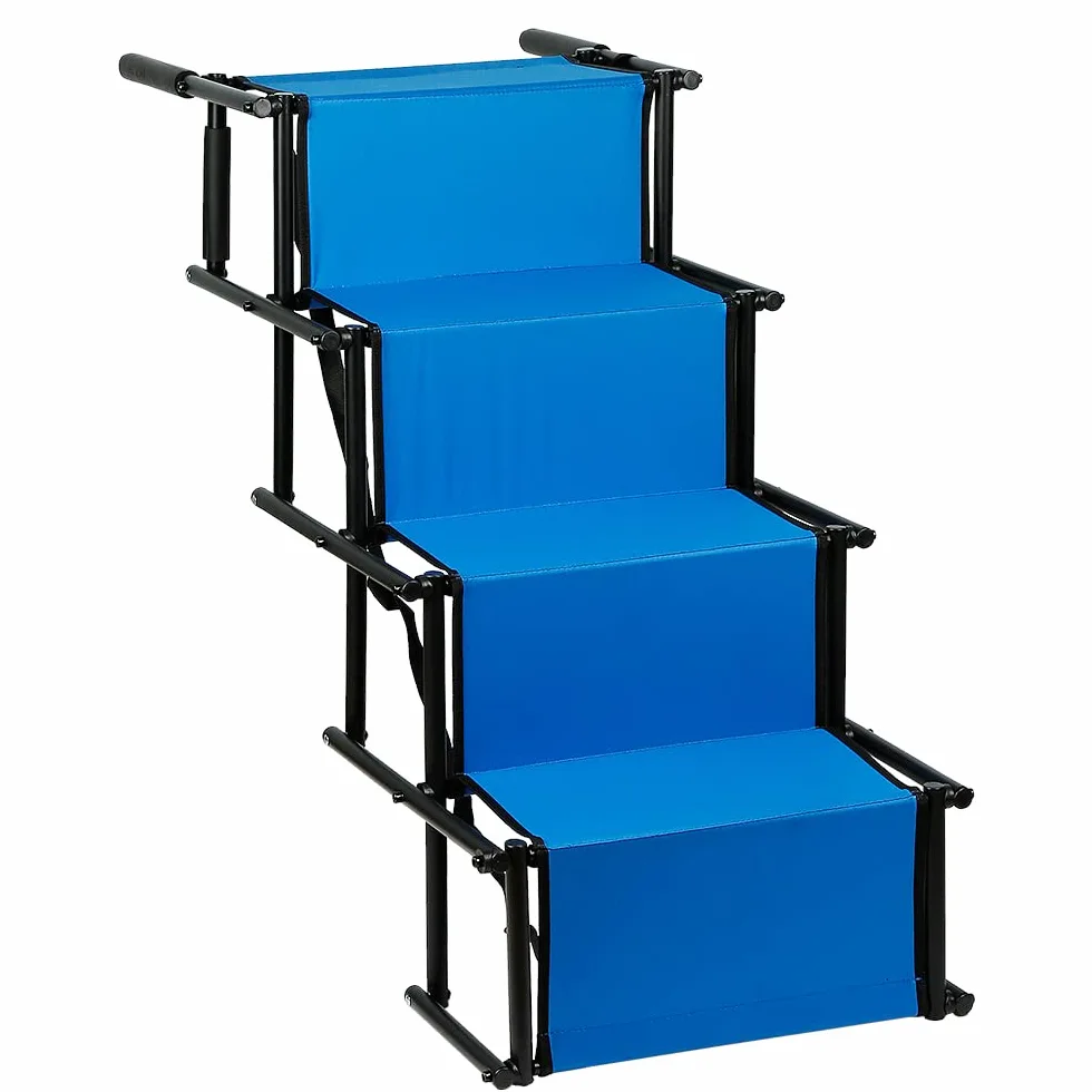OHMG Rampe pliable et réglable pour chiens - Échelle pour animaux de compagnie grands et petits - Rampe voiture pour tous les véhicules - 75 kg