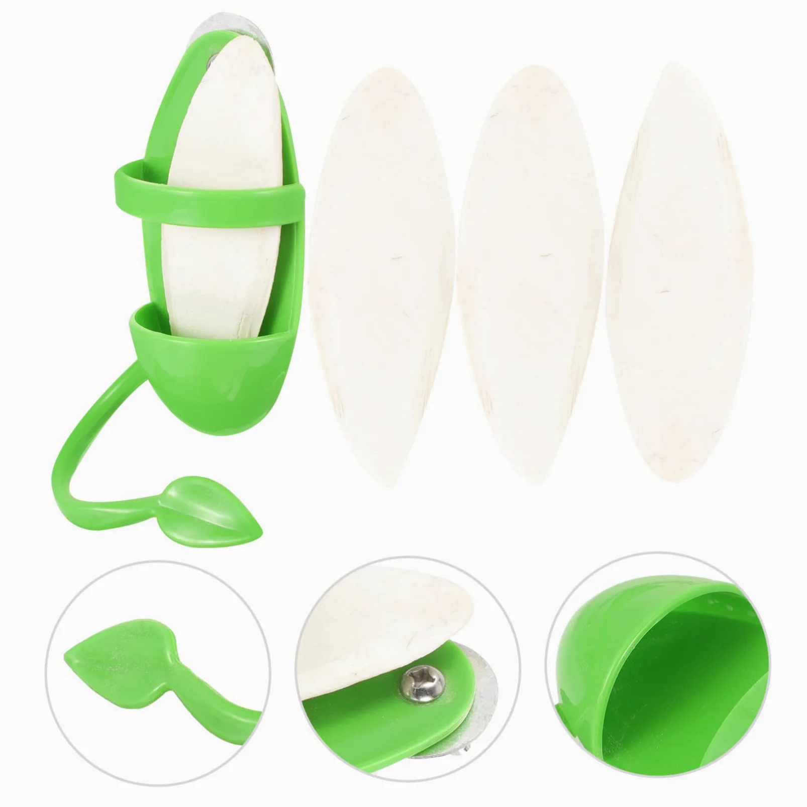 Mipcase 5ensembles Mangeoire Suspendue pour Oiseaux avec Support De Seiche Accessoire Pratique pour Perroquets Perruches Et Autres Oiseaux pour Fruits Et Légumes