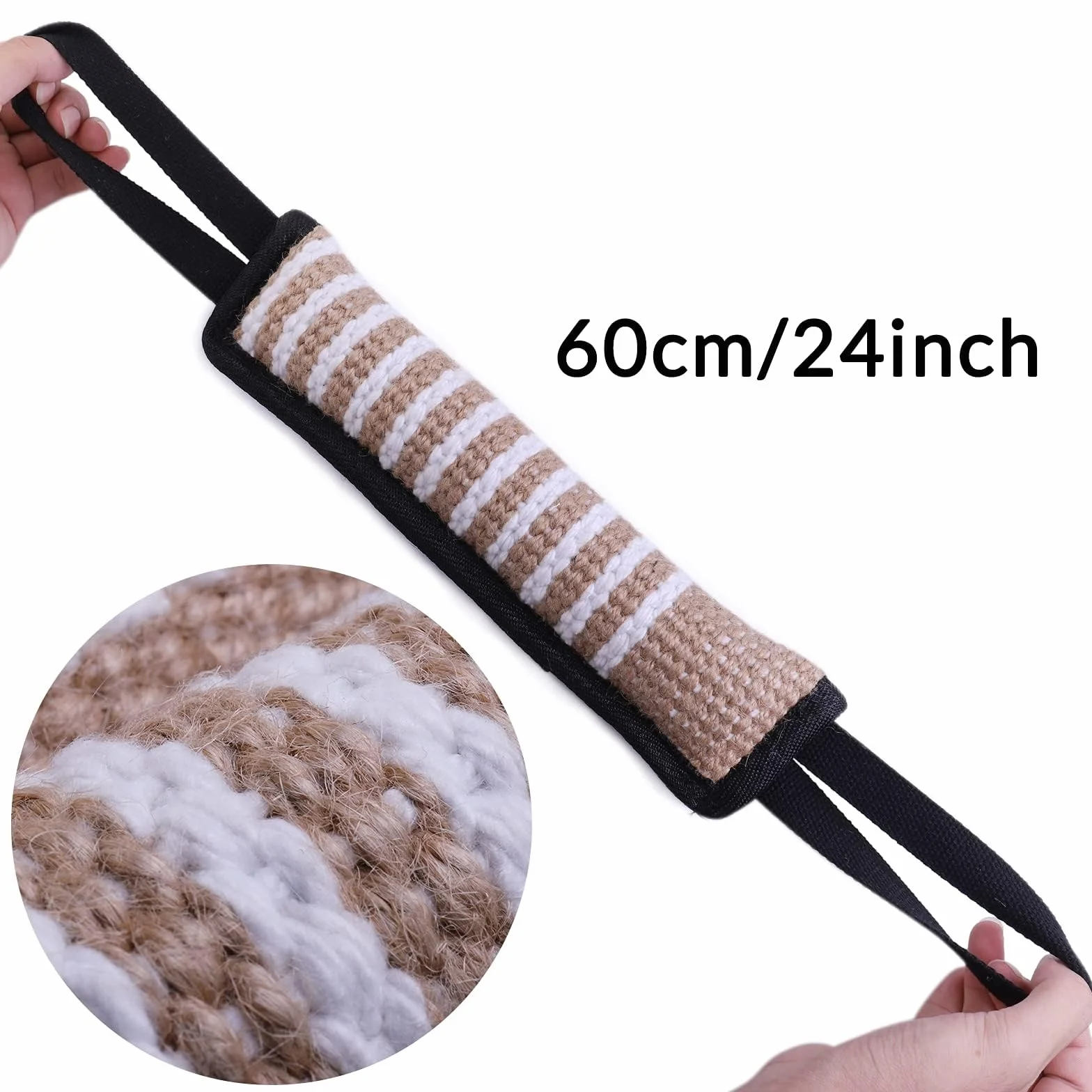 Lot de 2 Jouet Chien Indestructible Corde avec Anses pour Jeux et Entraînement