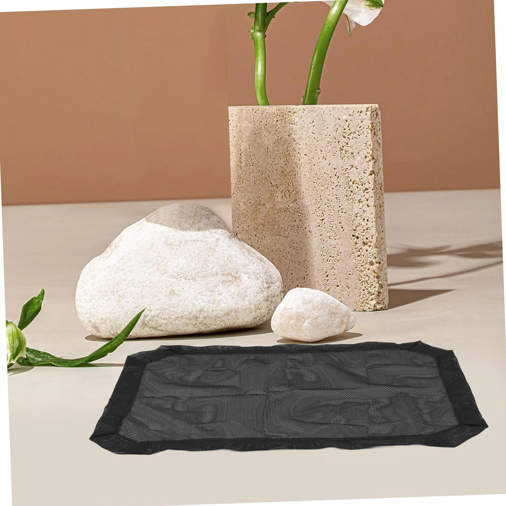 TOYANDONA Housse de Lit pour Animaux en Tissu Mesh Noir Rectangulaire pour Quatre Saisons