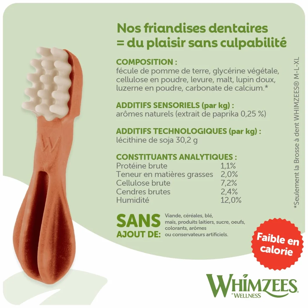 WHIMZEES Boîte de Variété M 28 Pièces Friandises pour Chiens Taille M Naturelles sans Céréale Végétariennes sans Sucre Ajouté