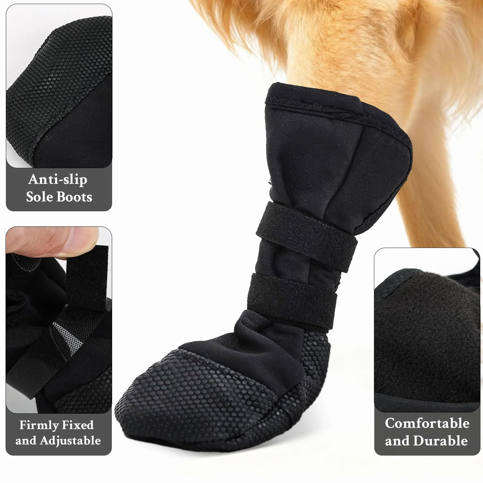 Chaussures Antidérapant pour Chiens 1 PC Bottes Protection Silicone Imperméables Housses Blessures