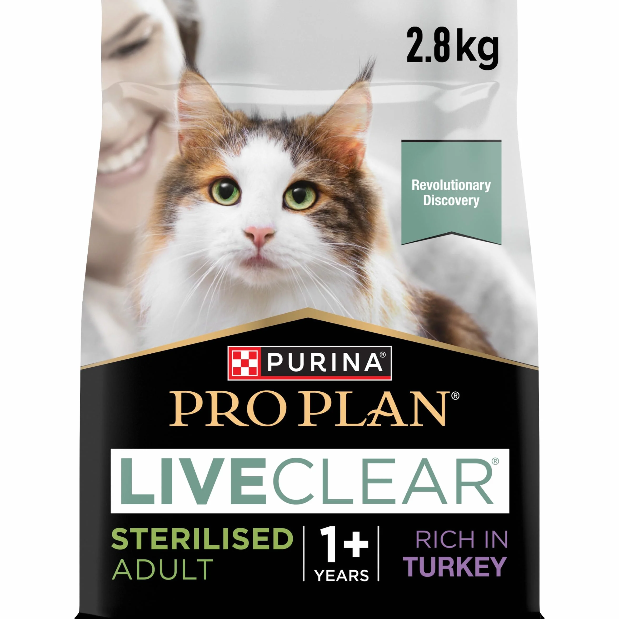 PURINA PRO PLAN Liveclear Croquettes Chat Adulte Stérilisé Réduit Allergènes Poils Dinde Sac 2,8kg