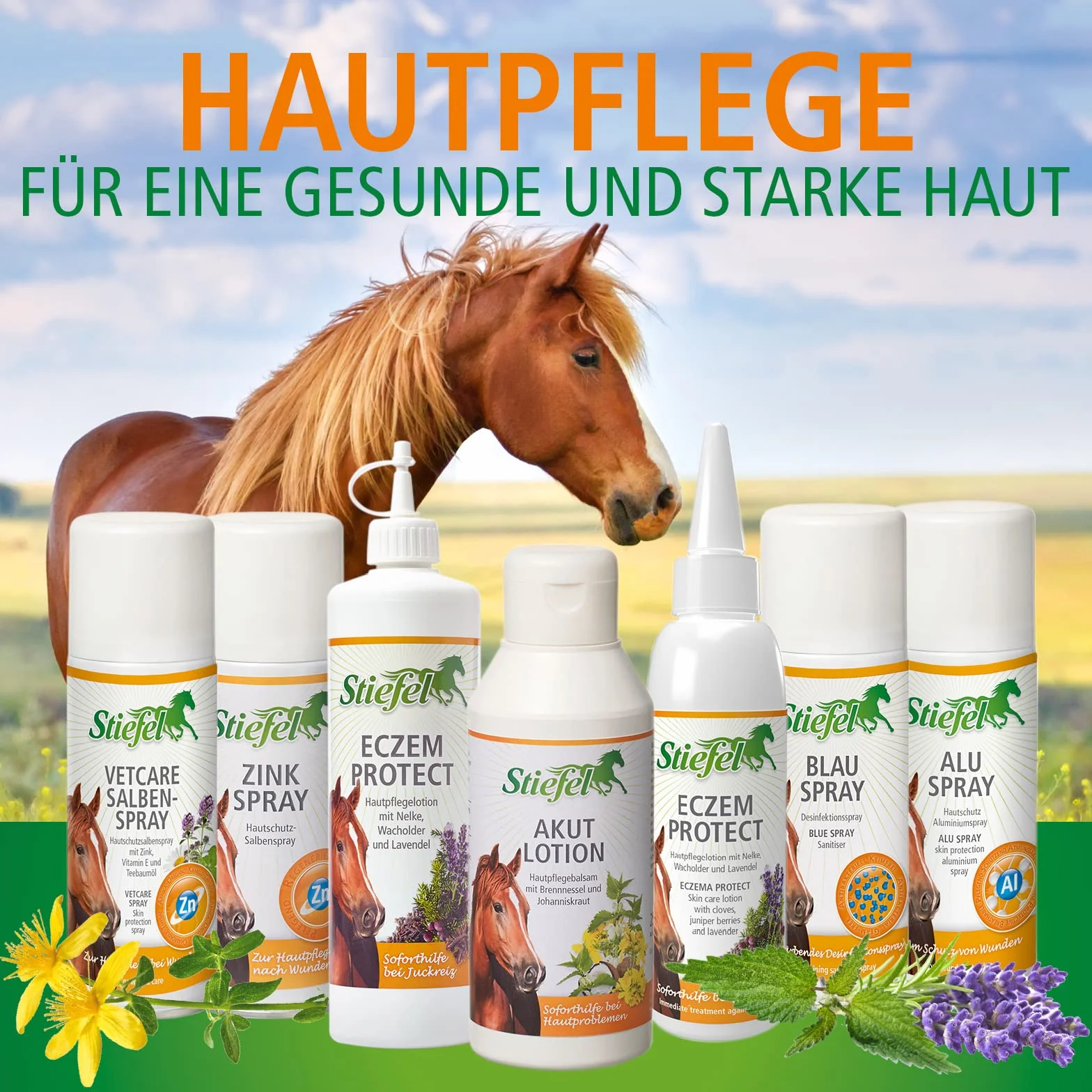 Stiefel Eczemprotect Lotion de Soin pour Chevaux 125 ML - Irritations Démangeaisons Peaux Sèches et Sensibles Eczéma d'Été