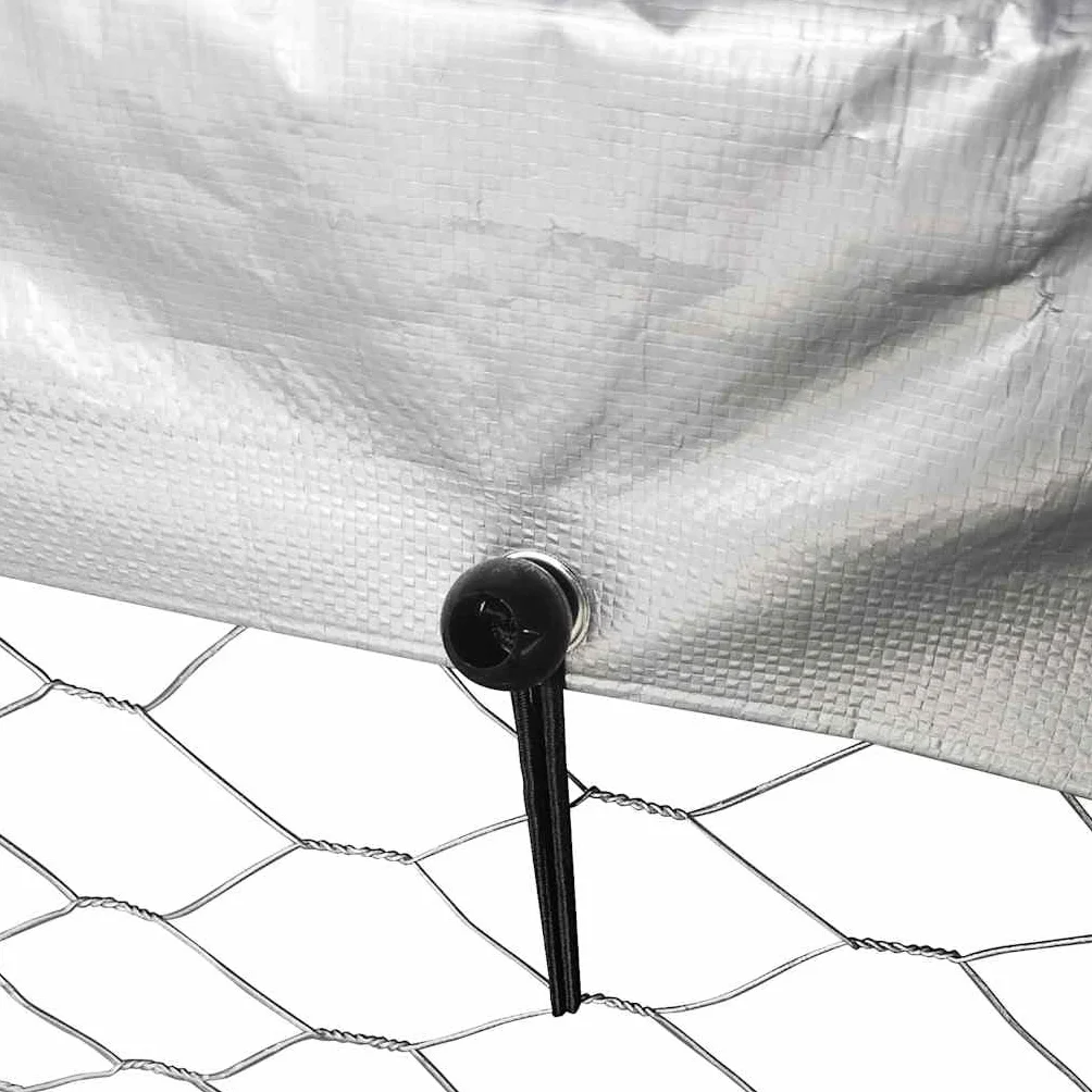 vidaXL Chenil Extérieur avec Toit pour Chiens 400x100x150 cm Cage Niche