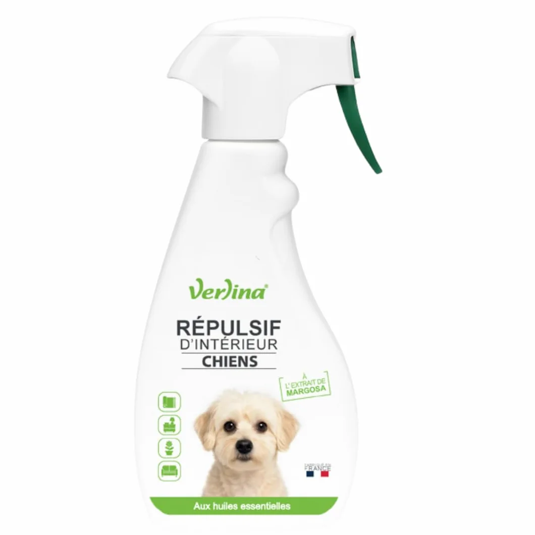 Répulsif Chiens Intérieur Spray Naturel 500 mL Protection 10 m²
