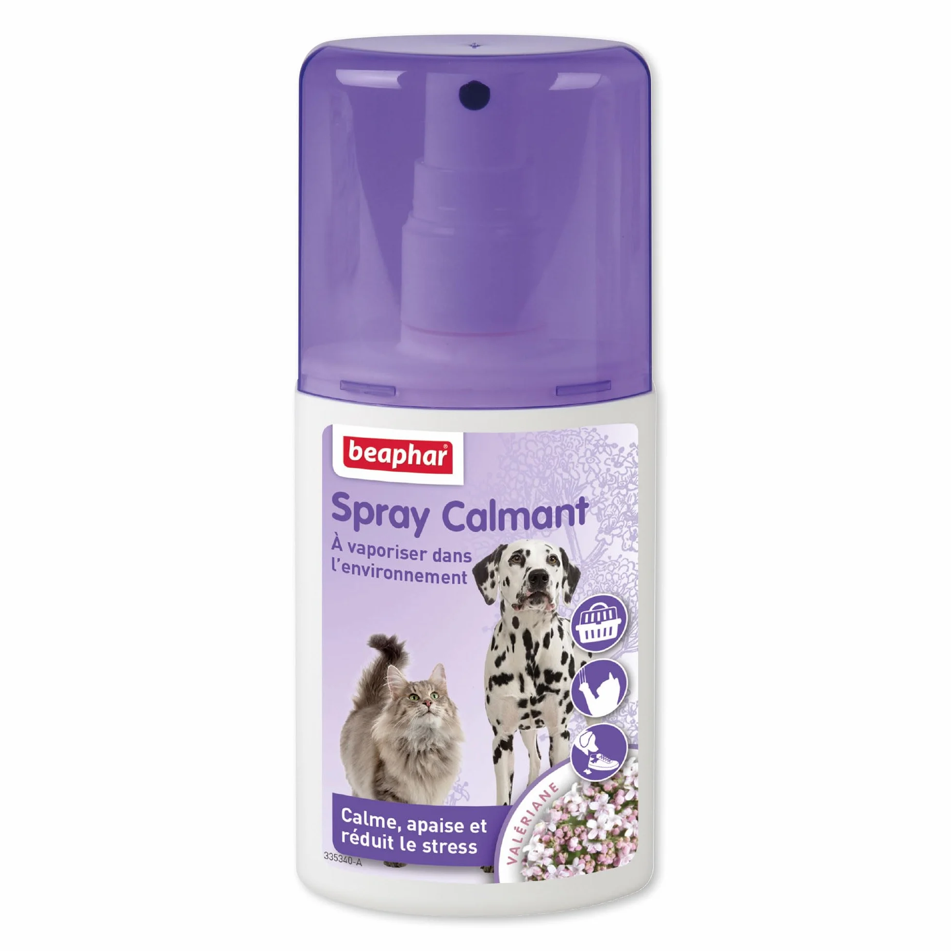 Beaphar NO Stress Spray calmant à la Valériane pour Chat 125 ML 5 Heures d'action