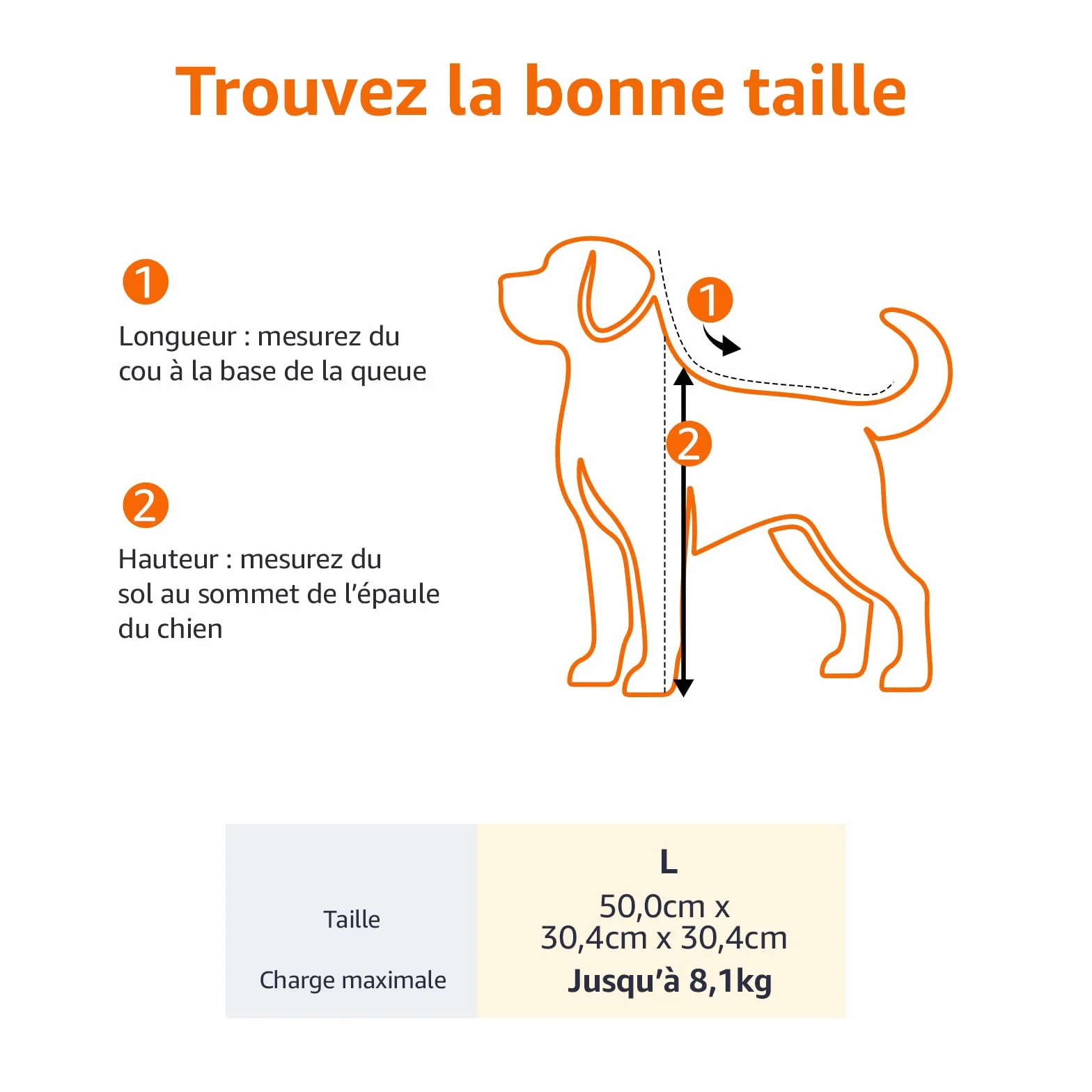 Amazon Basics Sac de transport à parois souples pour Chat, chien, Large, L 50 x W 30.4 x H 30.4 cm, Noir