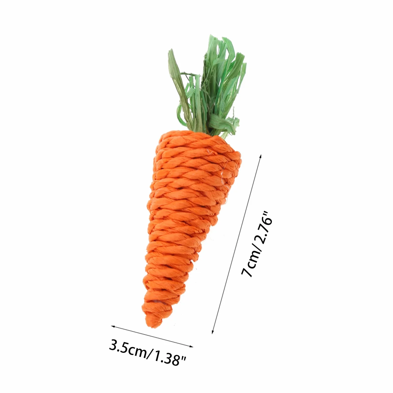 Lot de 5 jouets à mâcher en forme de carotte pour lapin chinchilla