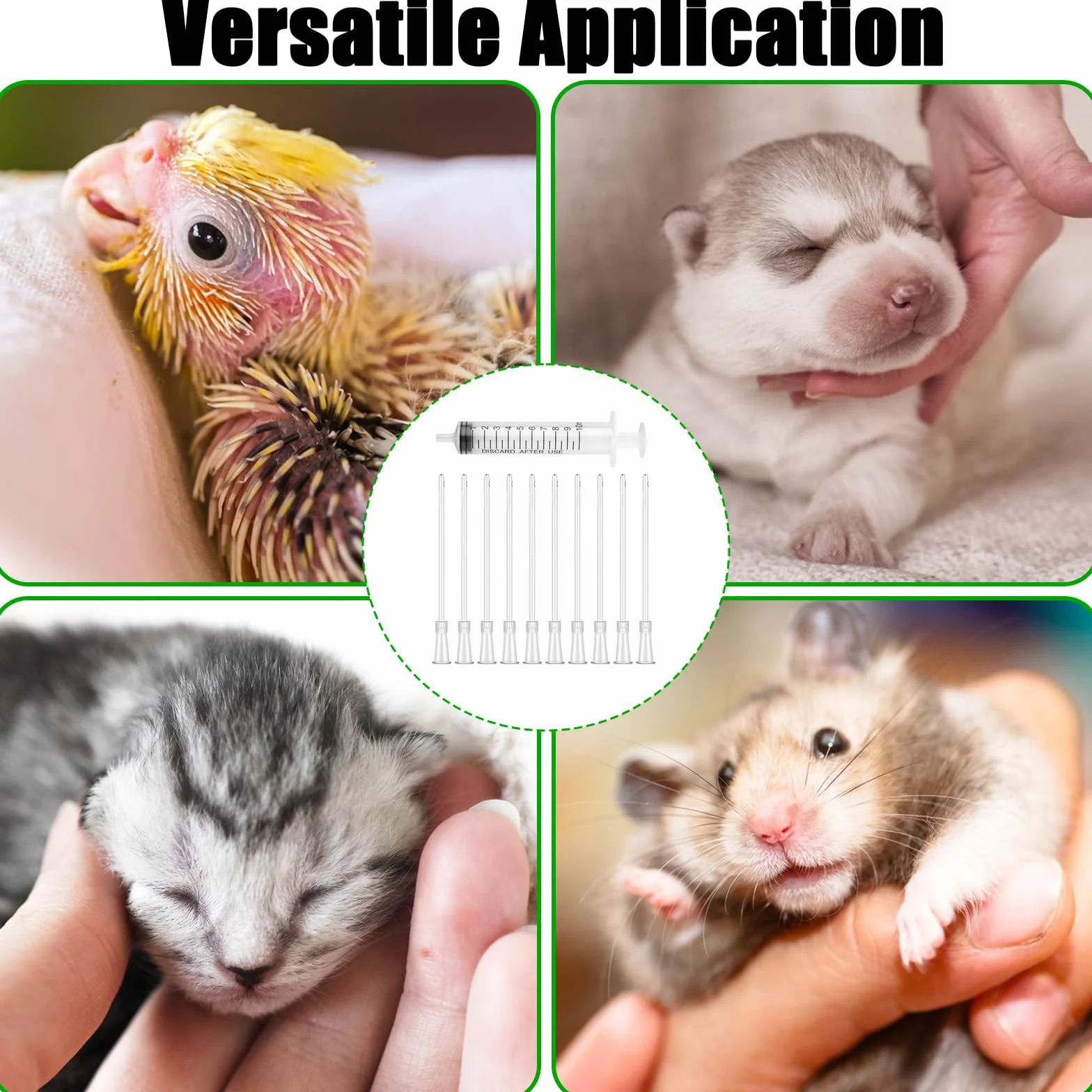 Tubes d'alimentation pour Oisillons 11 PCS Seringue pour Alimentation Manuelle Oiseaux Perroquets