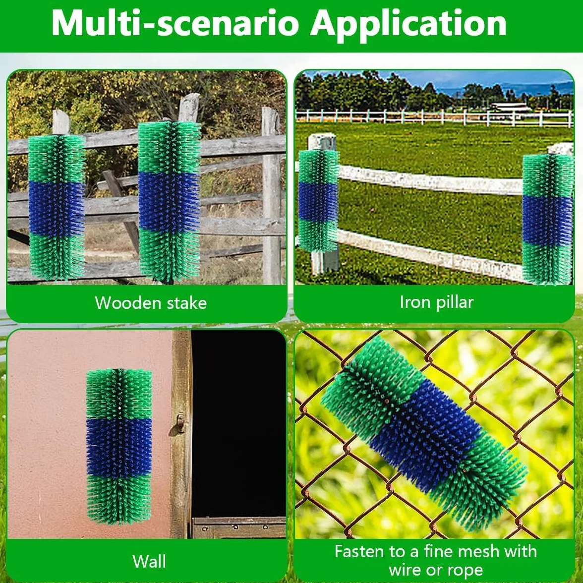 Grattoir universel pour cheval bétail brosse de massage soulagement dos