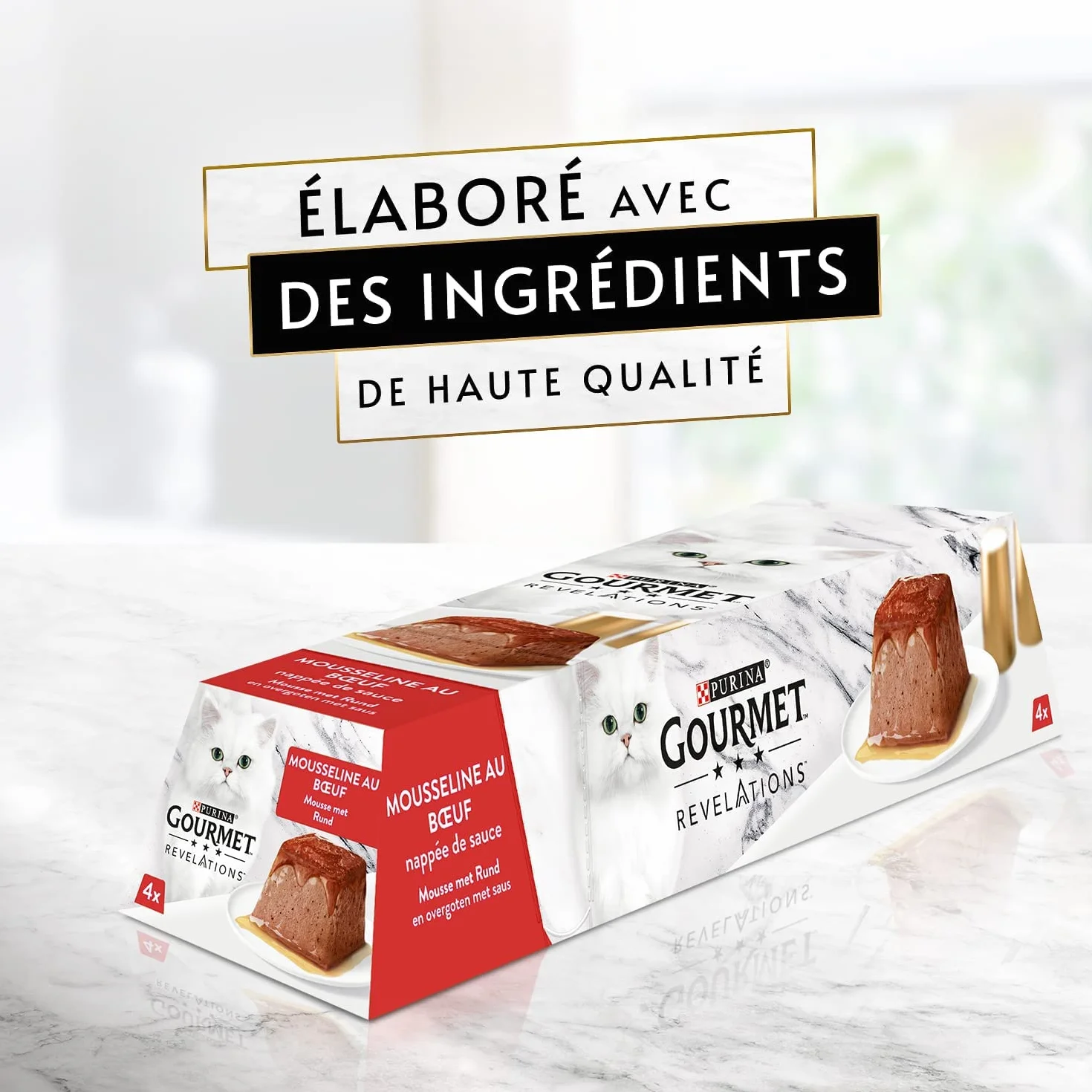 GOURMET REVELATIONS Mousseline Poulet Bœuf 48x57g