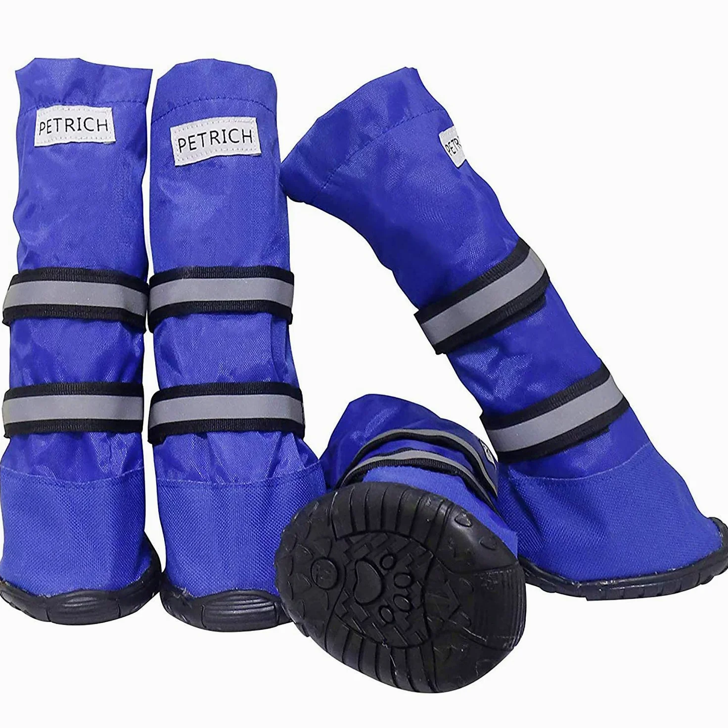URBEST Chaussons pour Chien imperméables avec Doublure Chaude et Semelle antidérapante en Caoutchouc pour Hiver pour Chiens de Taille Moyenne et Grande