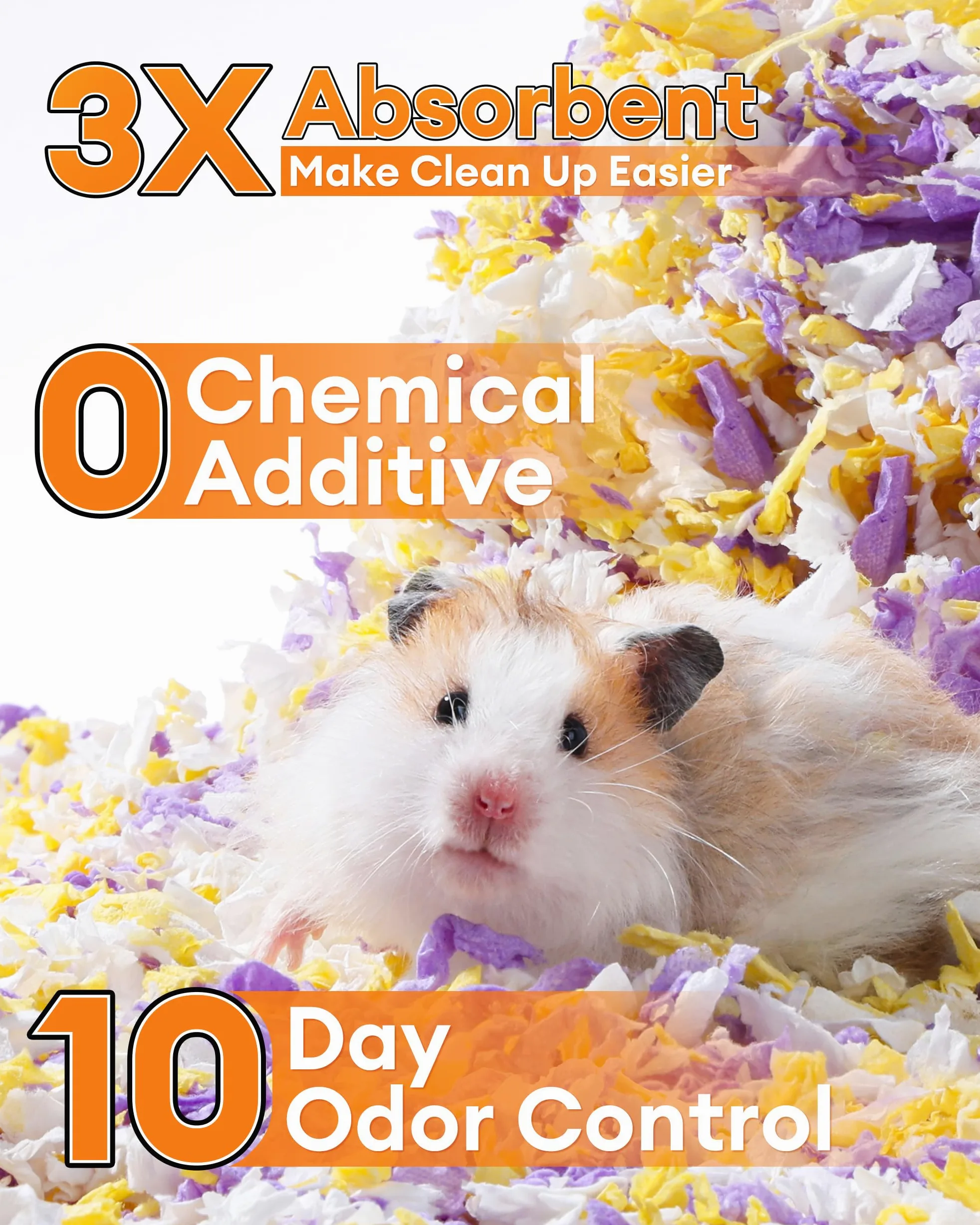BUCATSTATE Litière en papier pour hamster - 70 l - Particulièrement absorbante et 99,9 % sans poussière - Pour cochons d'Inde, lapins, animaux domestiques, souris, gerbilles, rongeurs