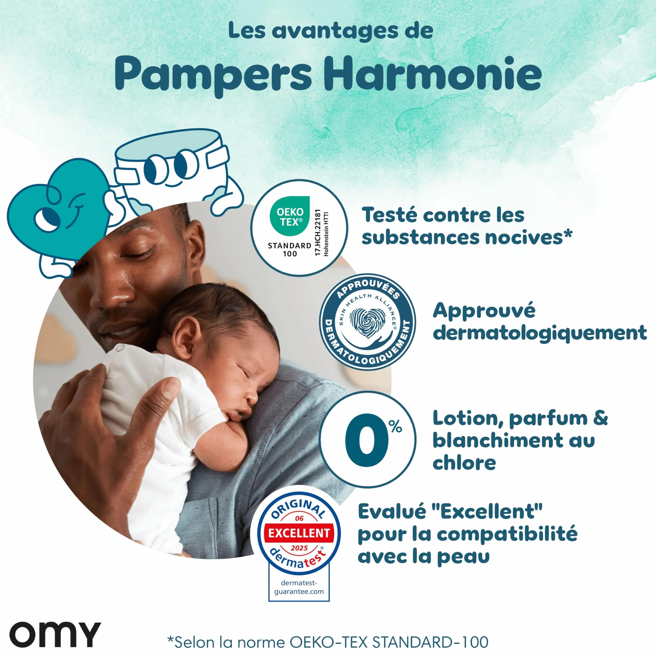 Pampers Harmonie Couches Édition Limitée Taille 4 140 Couches 9kg-14kg