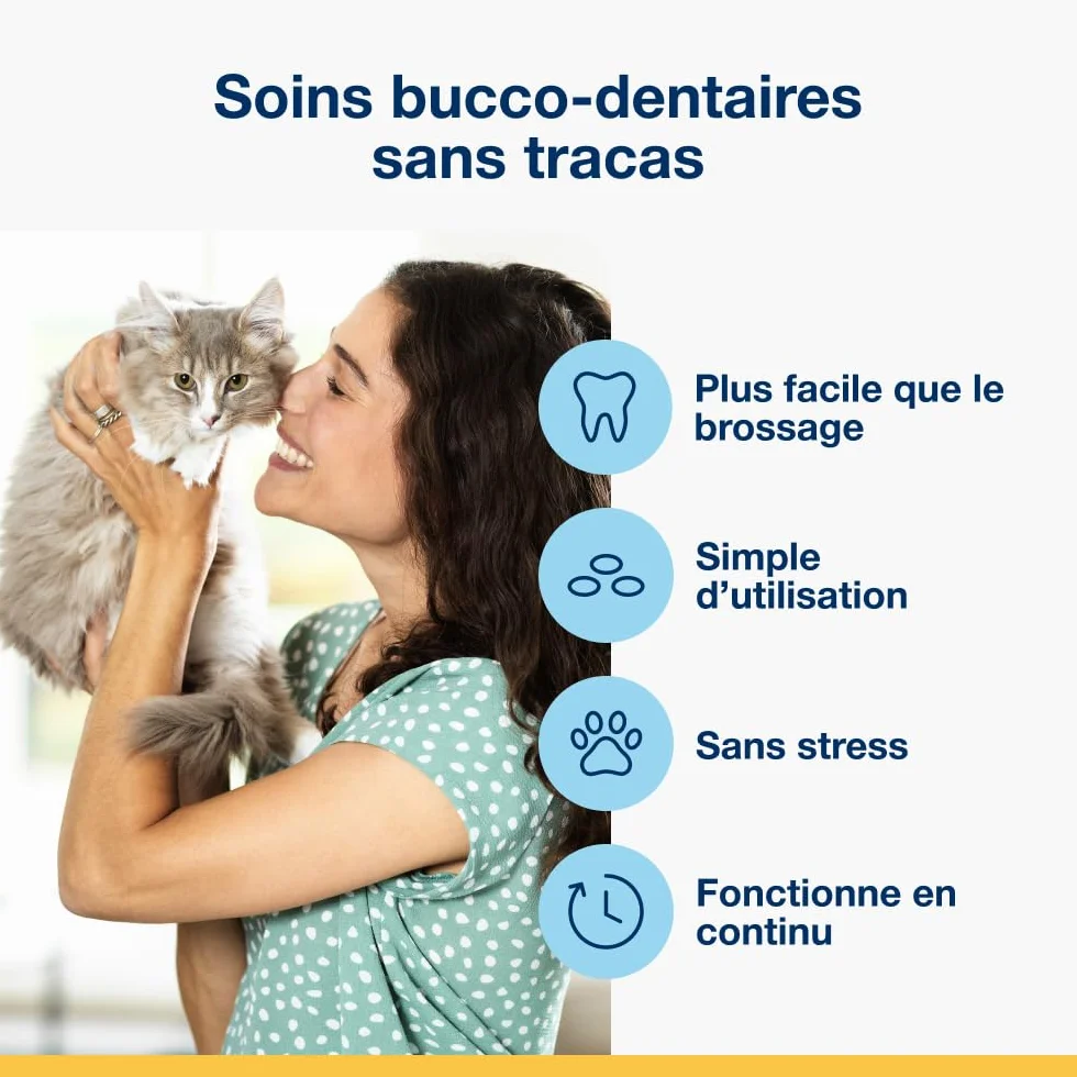 ProDen PlaqueOff Friandises Dentaires Croquantes pour Chats 60g Anti-Tartre Algue Naturelle