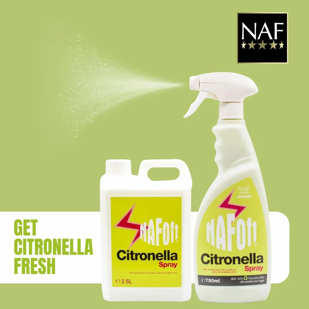 NAF Off Recharge Citronnelle 2,5 L Spray Naturel Chevaux Longue Durée