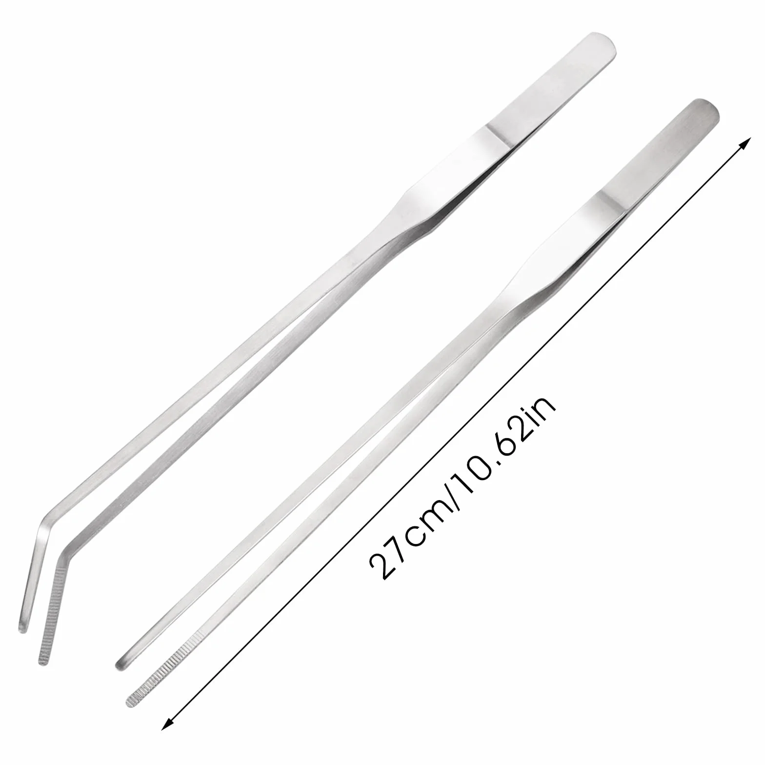 cobee Ensemble de pinces à épiler pour aquarium en acier inoxydable 27cm
