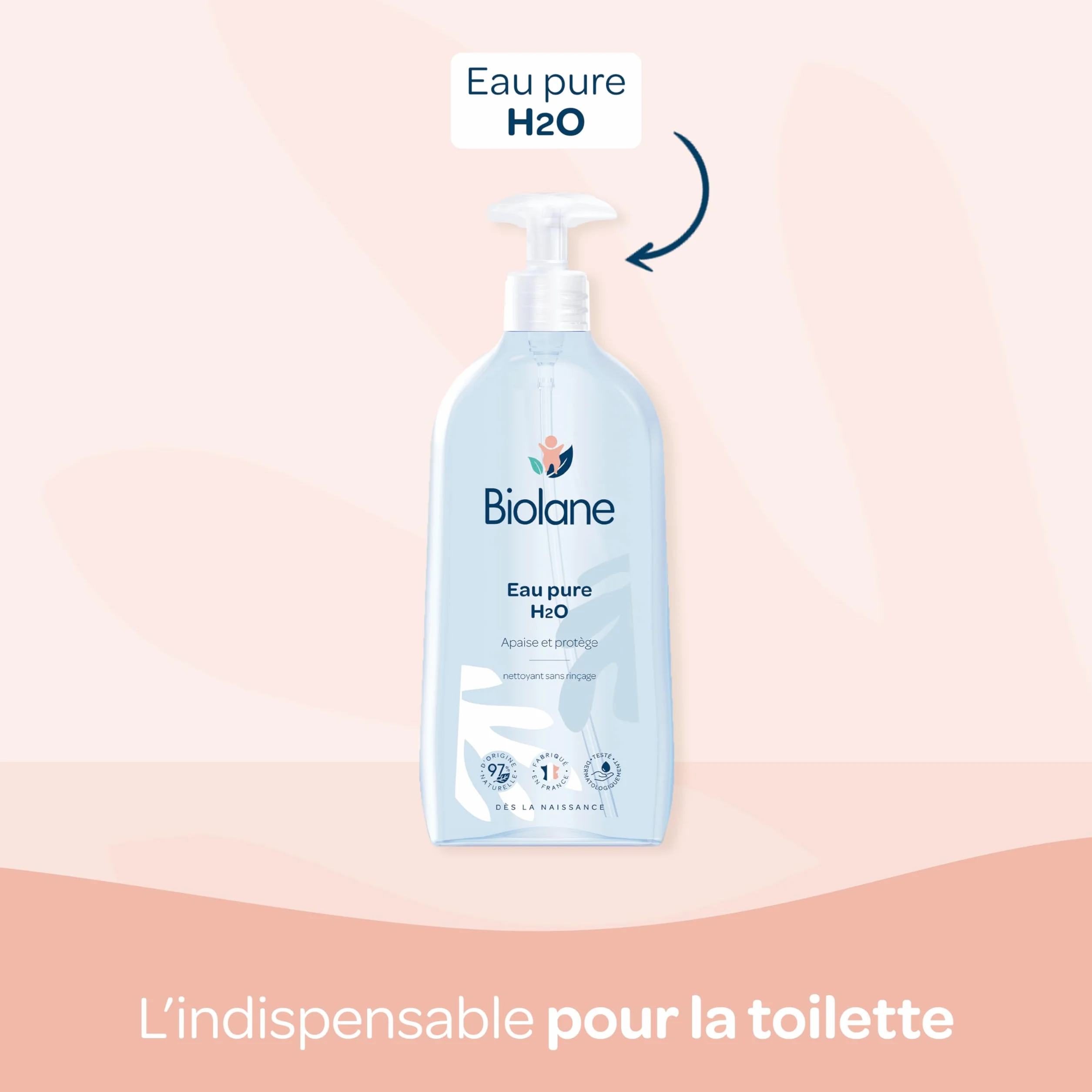 BIOLANE Coffret Maternité Kit de Soin Bébé Naissance Sac à langer & Soins Bébé Couche Lingettes H2O