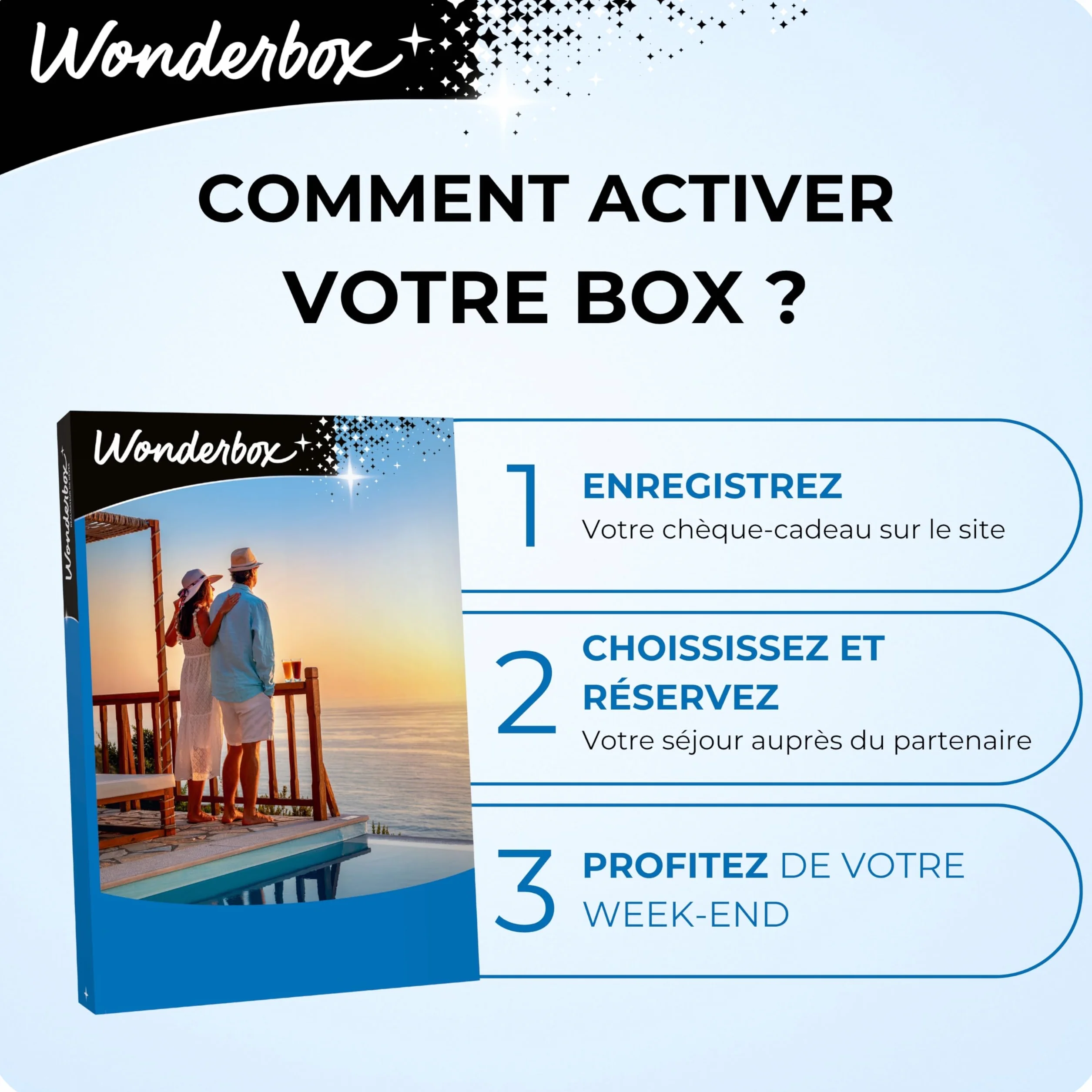 Wonderbox 3 Jours D'Évasion en Europe Coffret Cadeau Séjours
