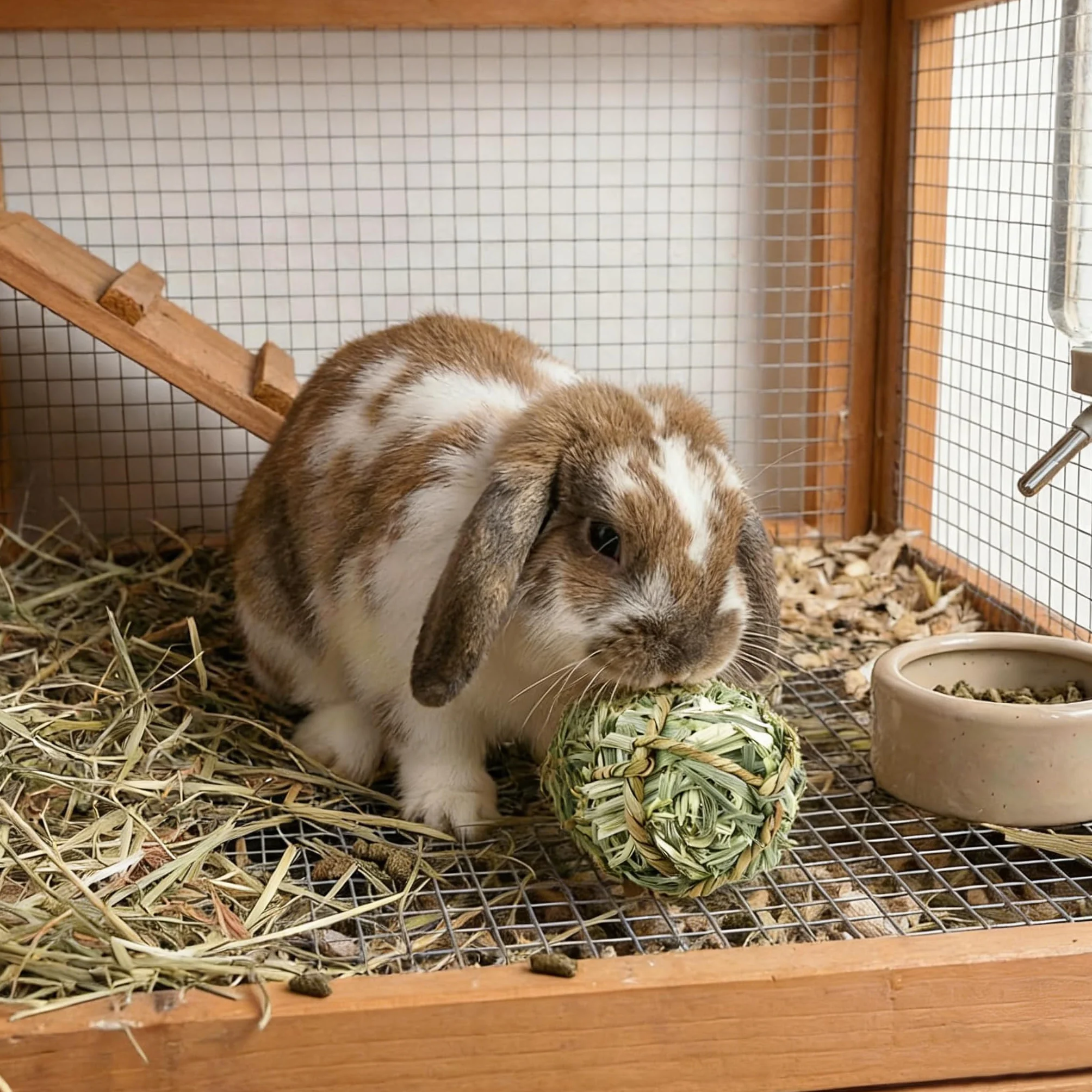 Balles à Mâcher en Foin Naturel Faites à la Main pour Cochons d'Inde, Lapins et Chinchillas