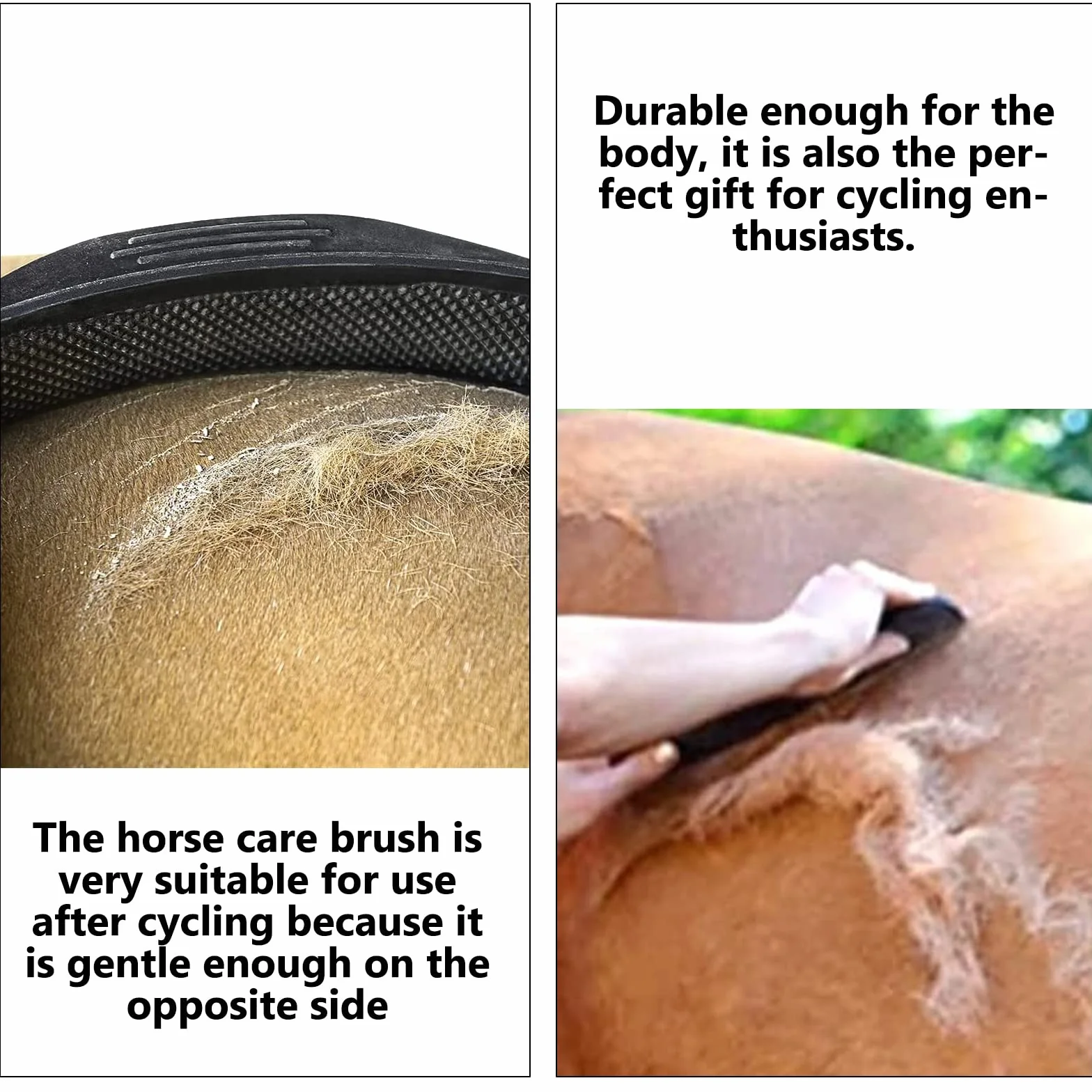 Brosses pour Chevaux 6 en 1, Peigne de Massage, Brosse de Toilettage pour Enlever Poils Secs