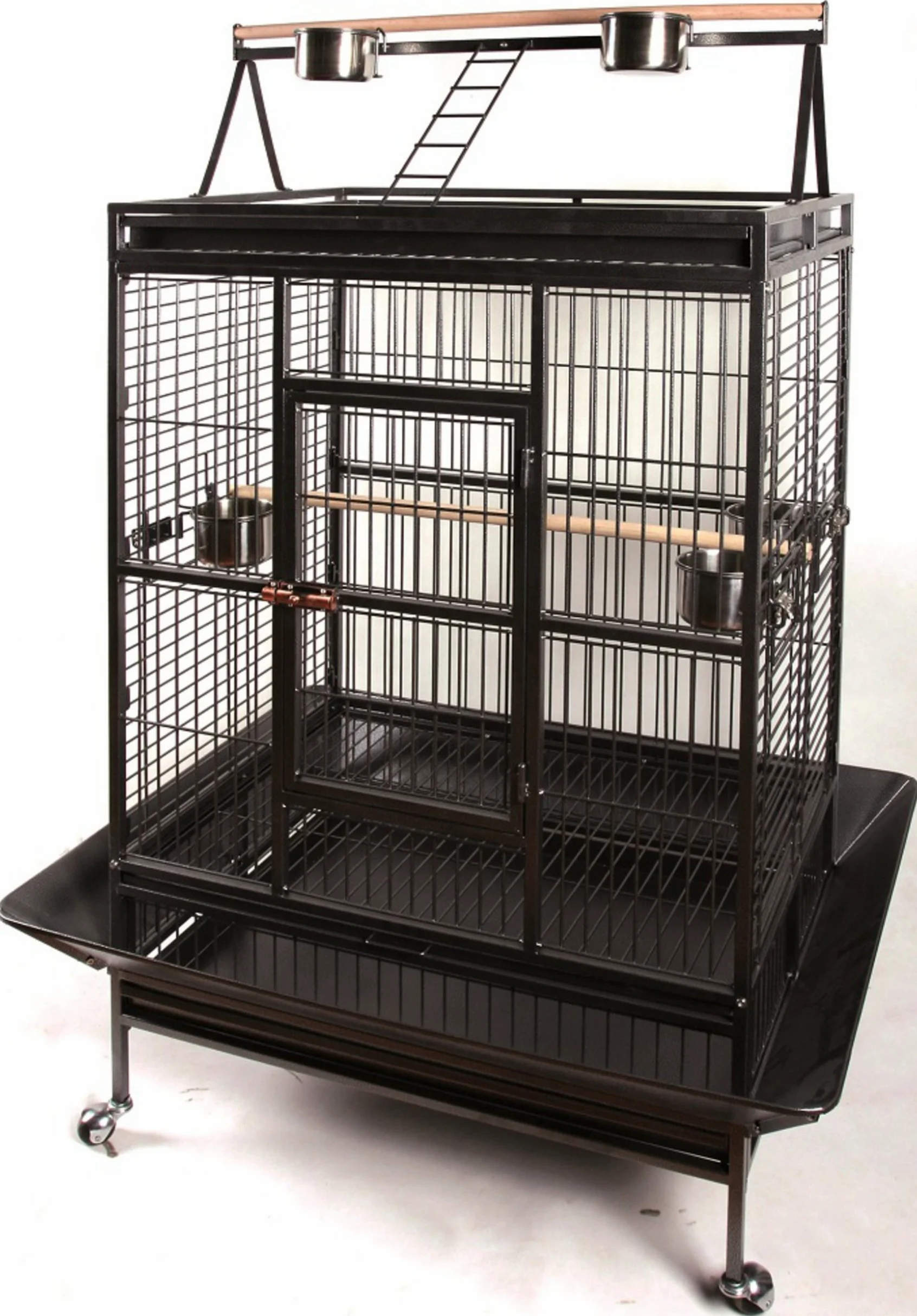 Tyrol Bigperroq Cage pour Oiseaux Argent 102x79x171 cm