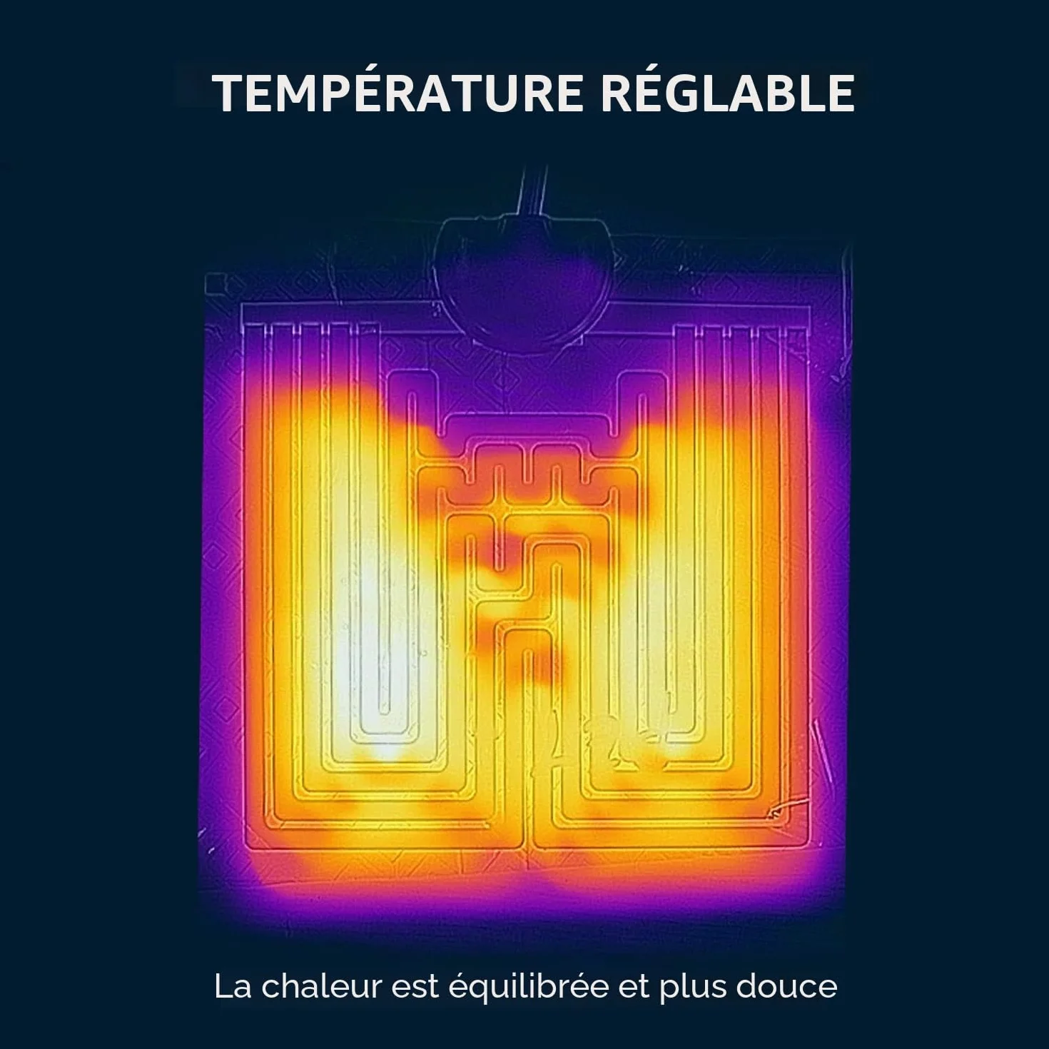 Coussin chauffant pour réservoir en verre réglable avec contrôle de température pour reptiles 5W