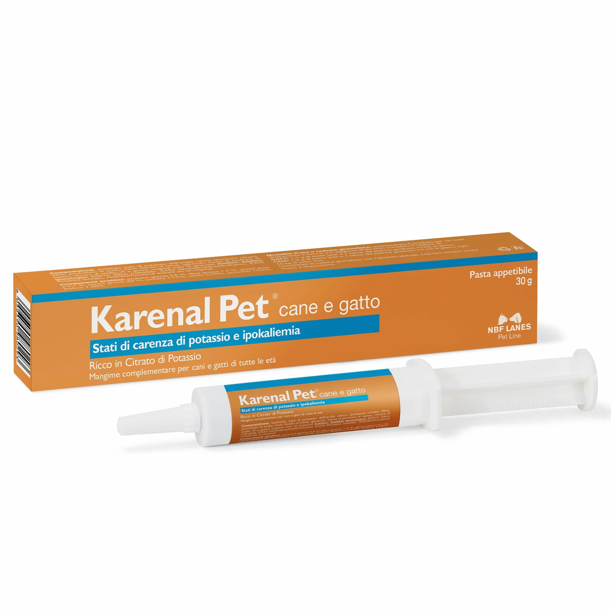 Karenal Pet Chien et Chat Pâtes Appétissantes 30 g pour Carence en Potassium Hypokaliémie