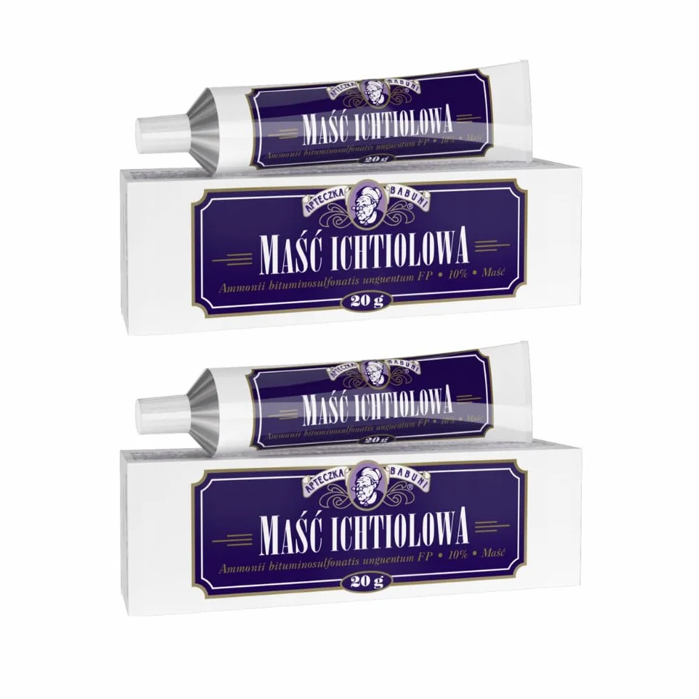 Ichthyol Pommade 10% - Pommade cutanée à usage externe - 2 tubes de 20g