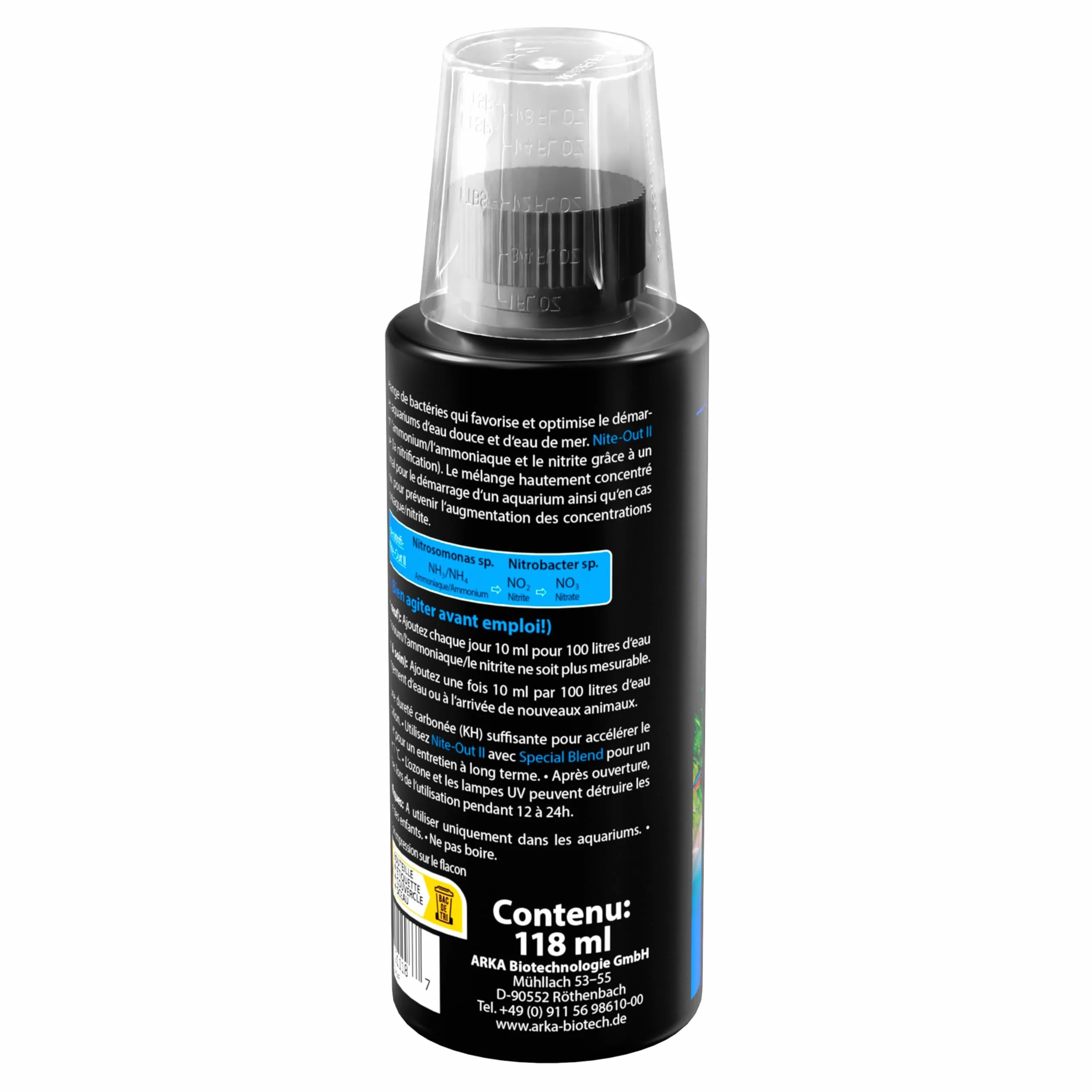 ARKA Bactéries de démarrage Aquarium 118 ML