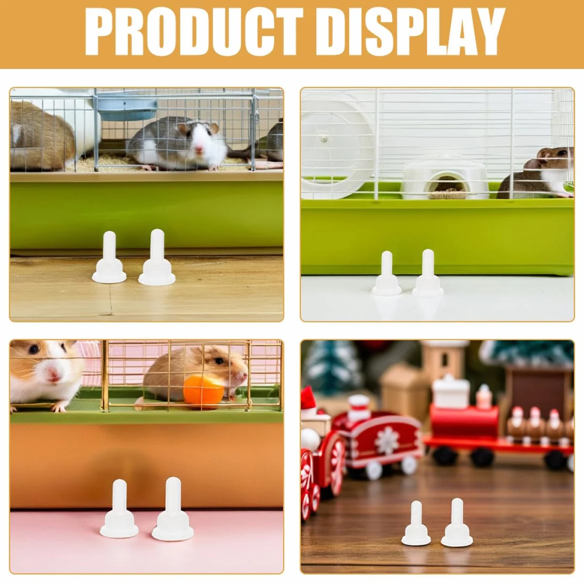 Tétines en Silicone Protection Bouche Délicate Lot de 50 pour Biberon d'alimentation Animaux Chinchillas Chatons