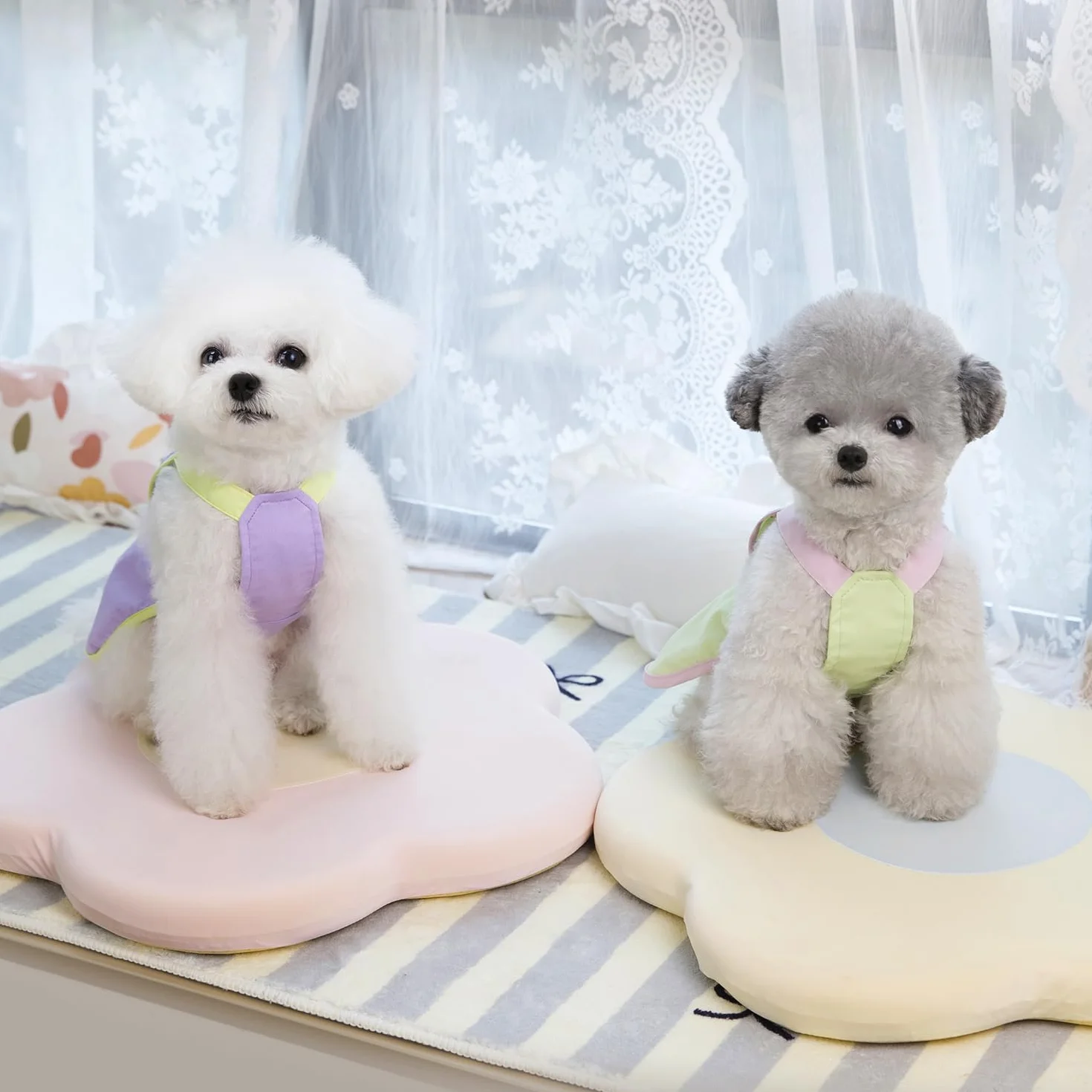 Chien Robes Luxe Princesse Ensoleillé Mariage Soirée Été Porte-Jarretelles Jupe Robe pour Petit Chien Fille