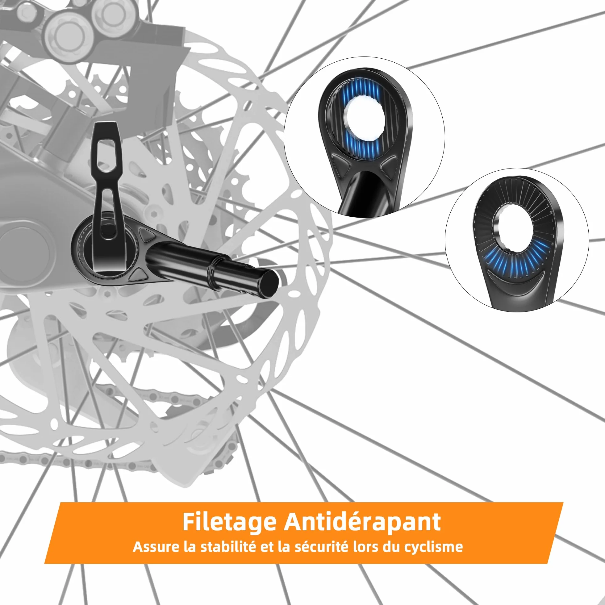 Attelage de Remorque de Vélo 11.5 mm, Adaptateur pour Remorque pour Chien, Noir